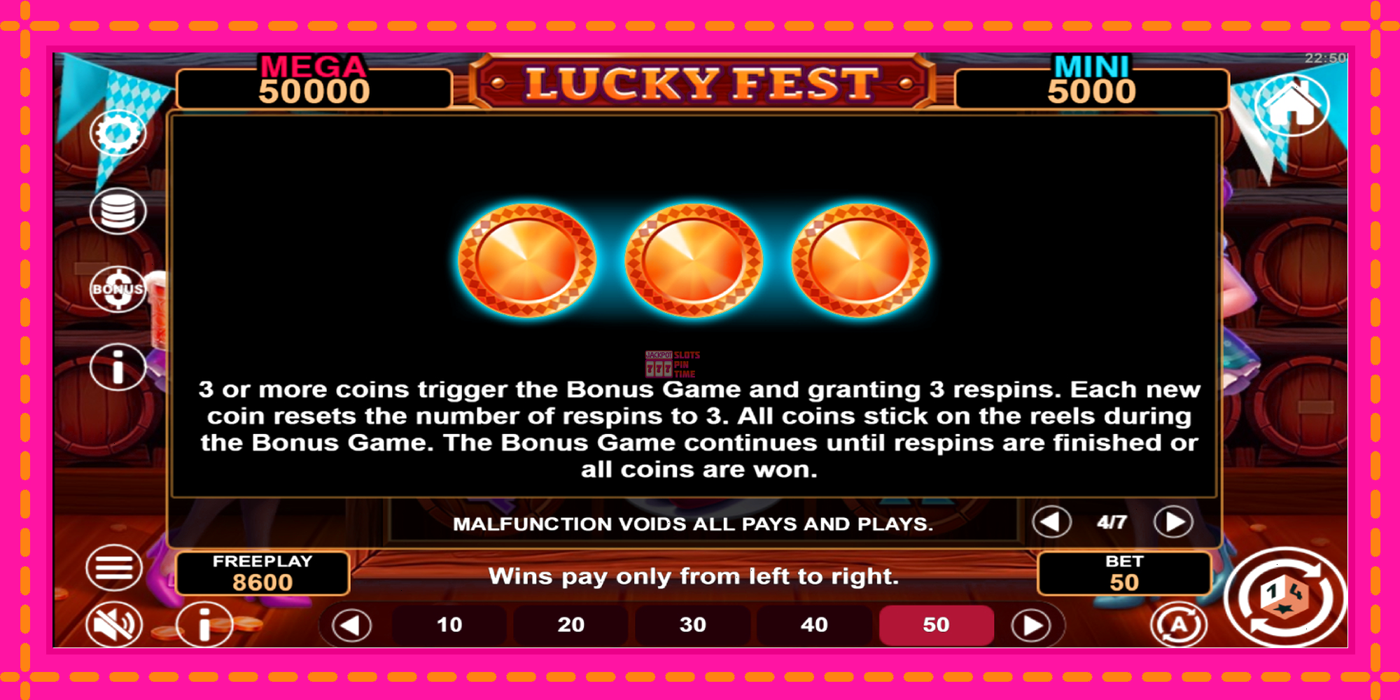 Slot machine Lucky Fest Hold & Win gratuitamente, immagine 7