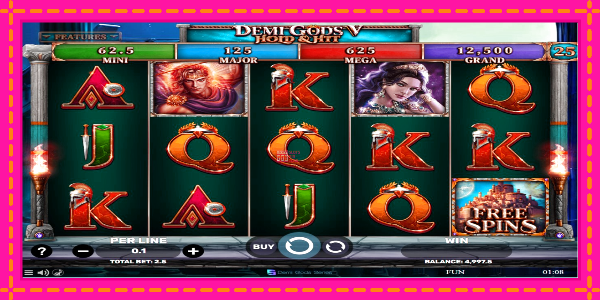 Slot machine Demi Gods V Hold & Hit gratuitamente, immagine 2