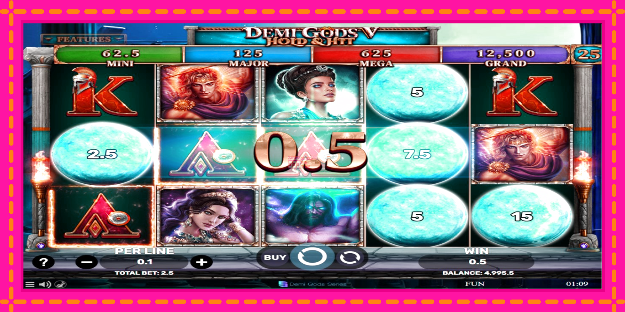 Slot machine Demi Gods V Hold & Hit gratuitamente, immagine 3