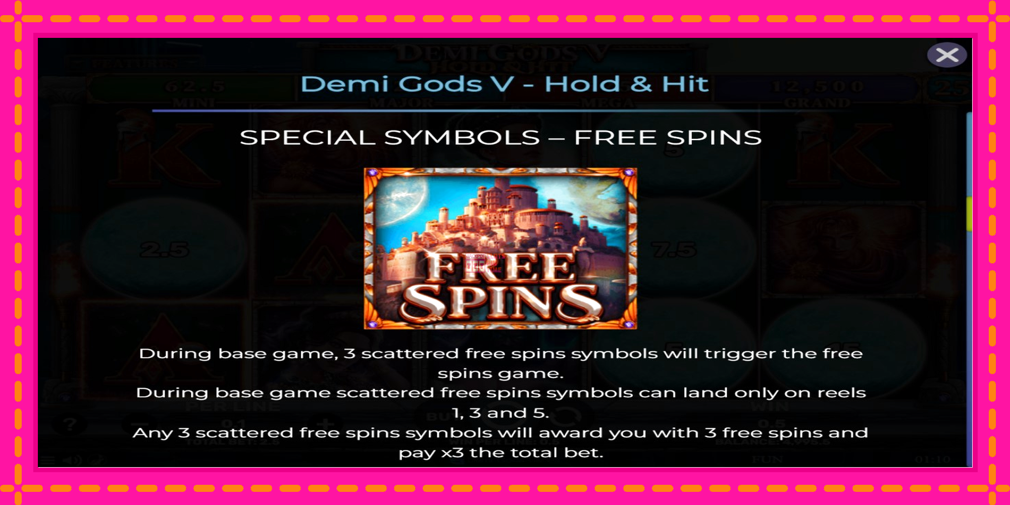 Slot machine Demi Gods V Hold & Hit gratuitamente, immagine 5