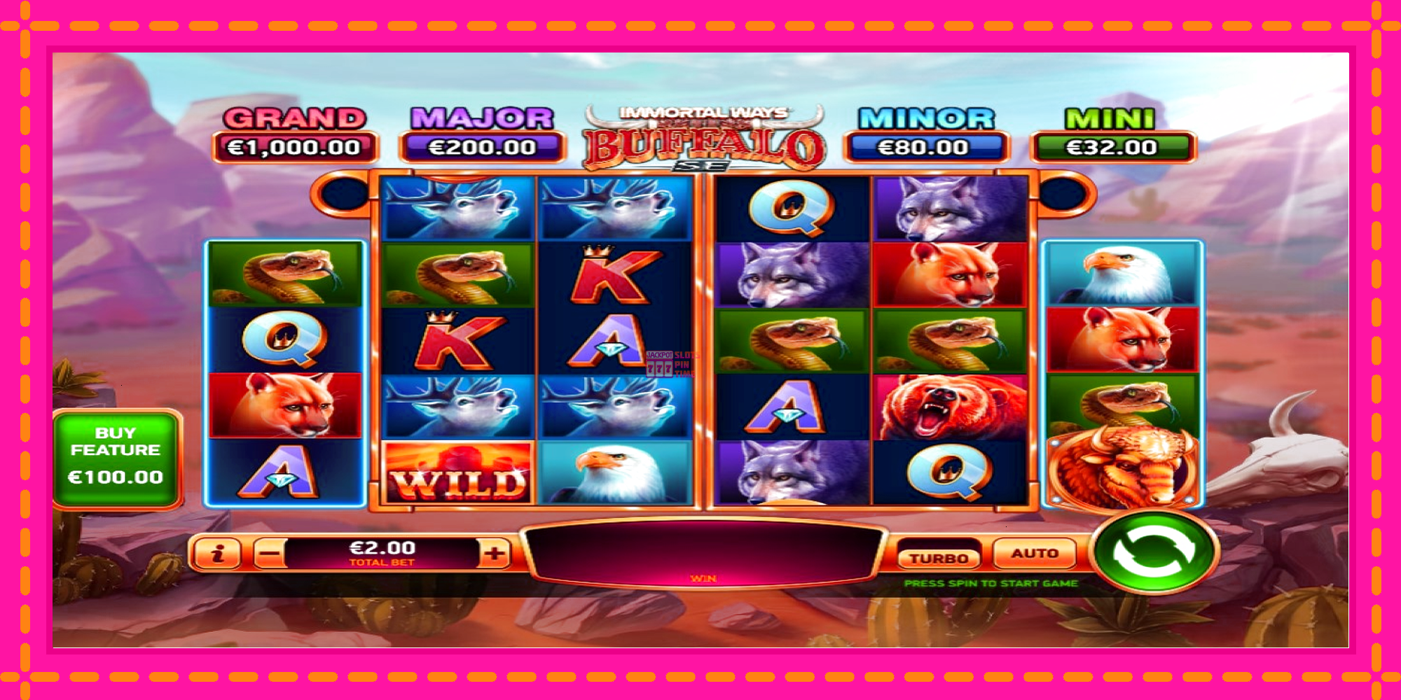 Slot machine Immortal Ways Buffalo SE gratuitamente, immagine 1