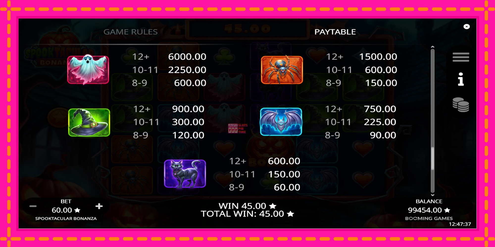 Slot machine Spooktacular Bonanza gratuitamente, immagine 6