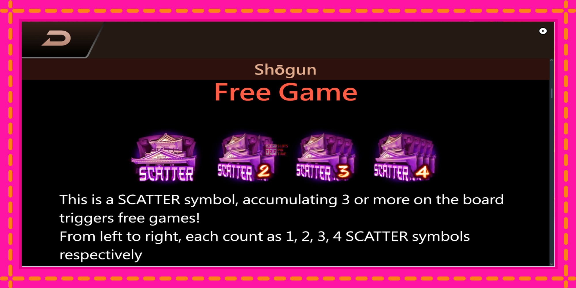 Slot machine Shogun gratuitamente, immagine 5