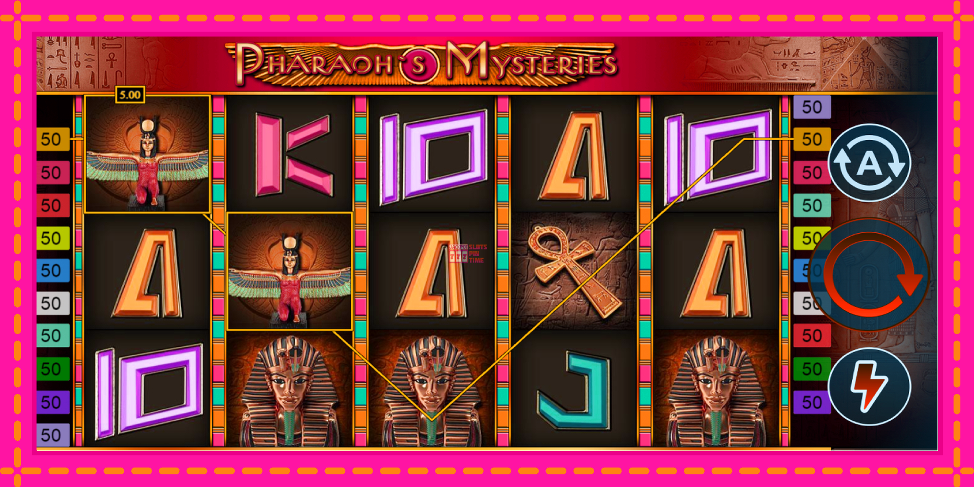 Slot machine Pharaohs Mysteries gratuitamente, immagine 3