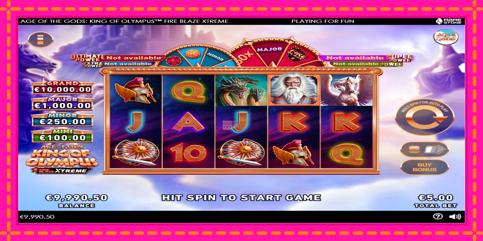 Slot machine Age of the Gods: King of Olympus Fire Blaze Xtreme gratuitamente, immagine 2