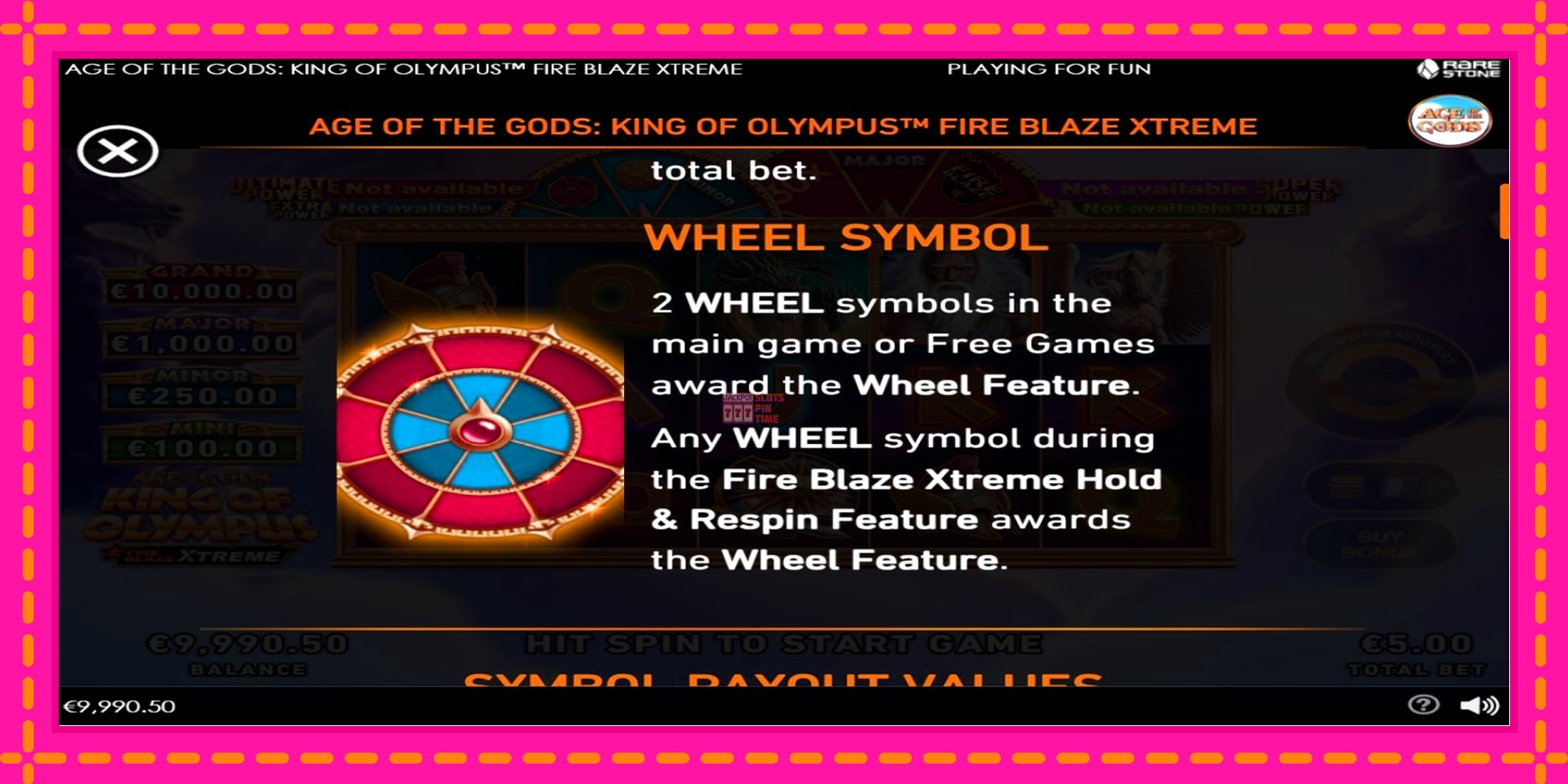 Slot machine Age of the Gods: King of Olympus Fire Blaze Xtreme gratuitamente, immagine 5