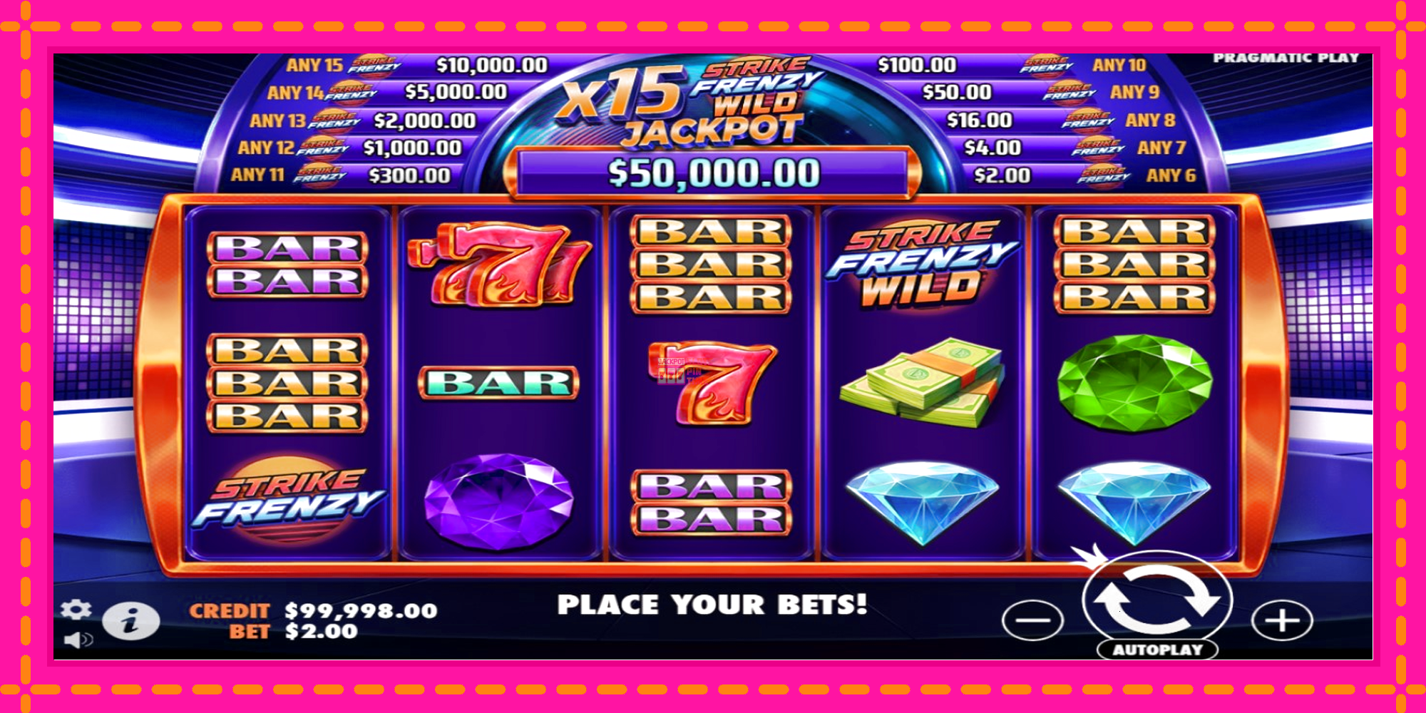 Slot machine Strike Frenzy gratuitamente, immagine 2