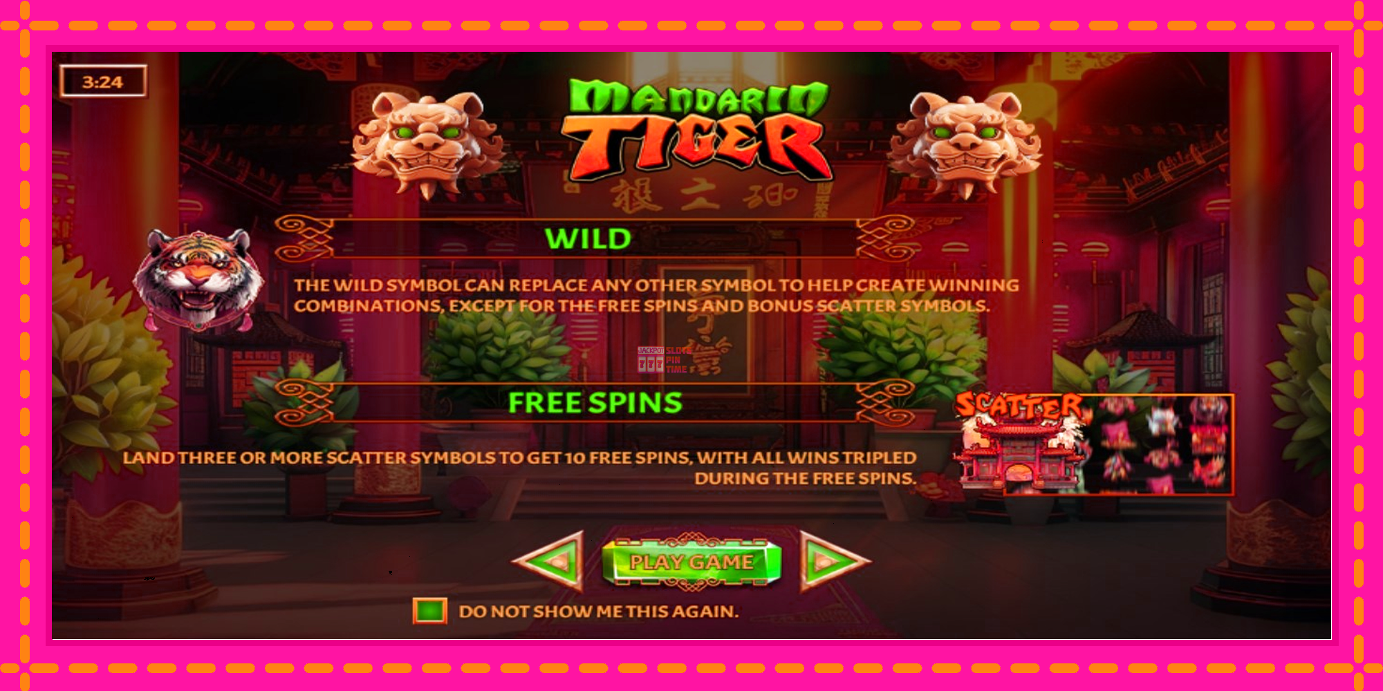 Slot machine Mandarin Tiger gratuitamente, immagine 1