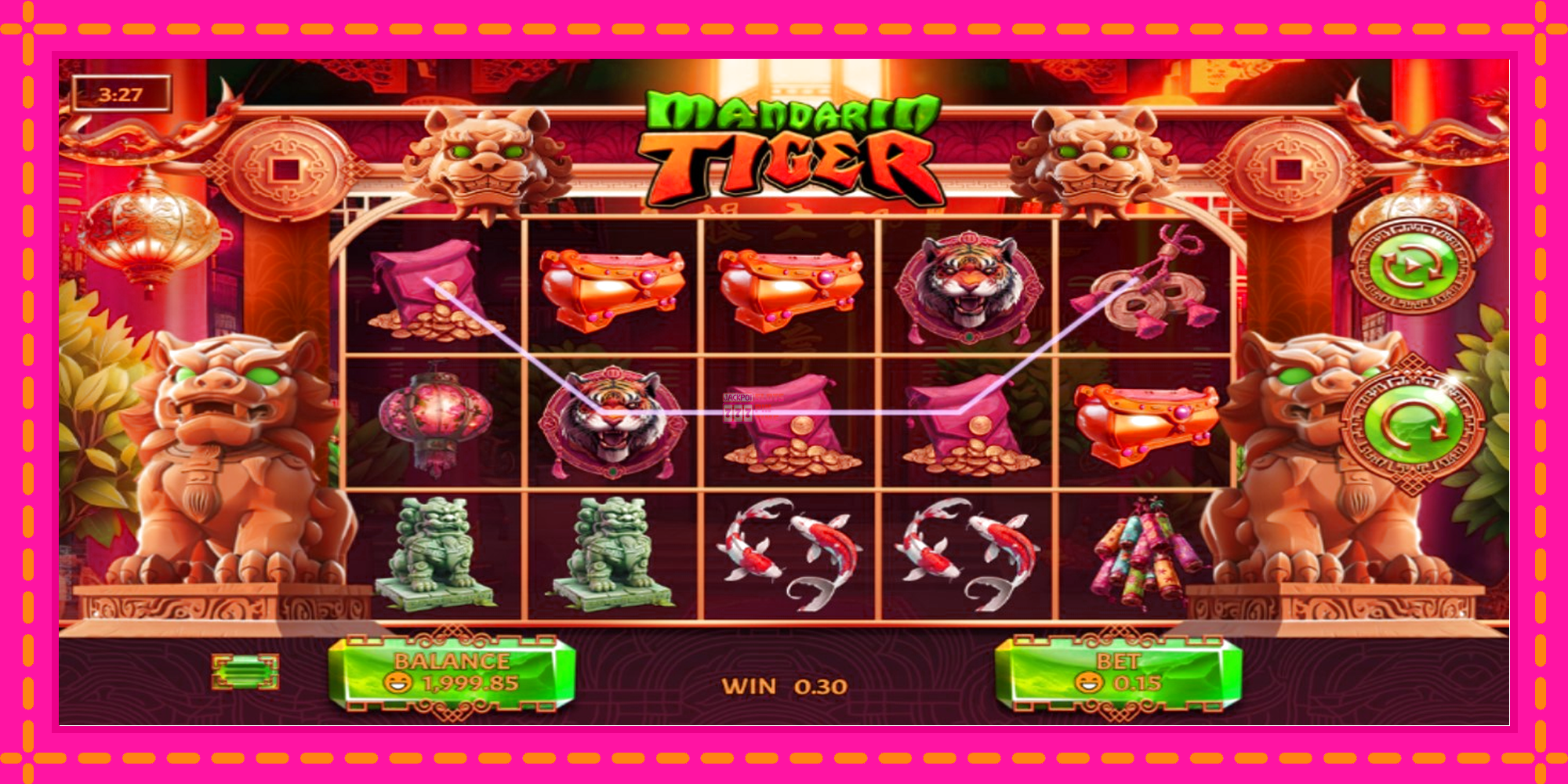 Slot machine Mandarin Tiger gratuitamente, immagine 3