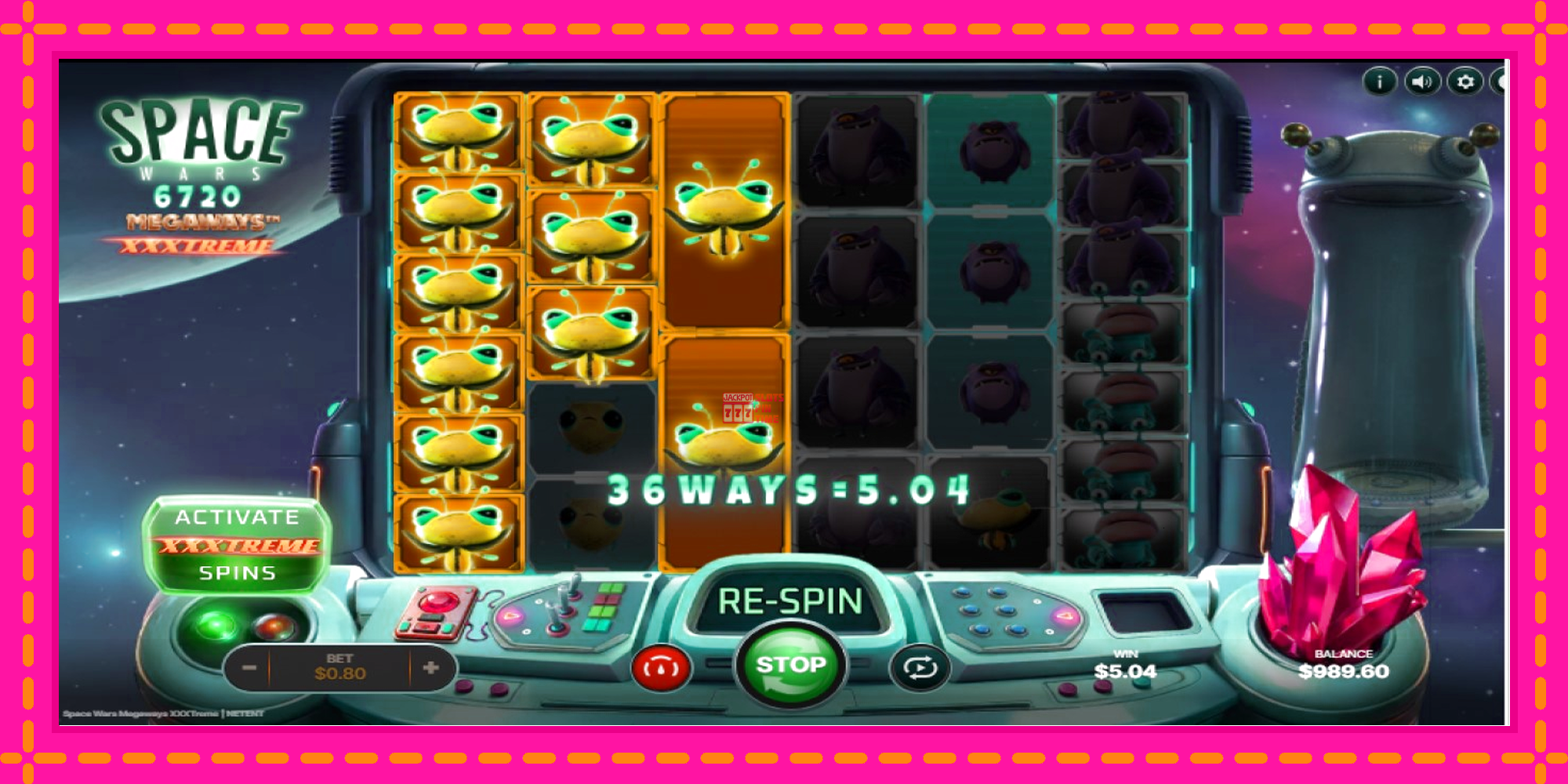 Slot machine Space Wars Megaways XXXtreme gratuitamente, immagine 2