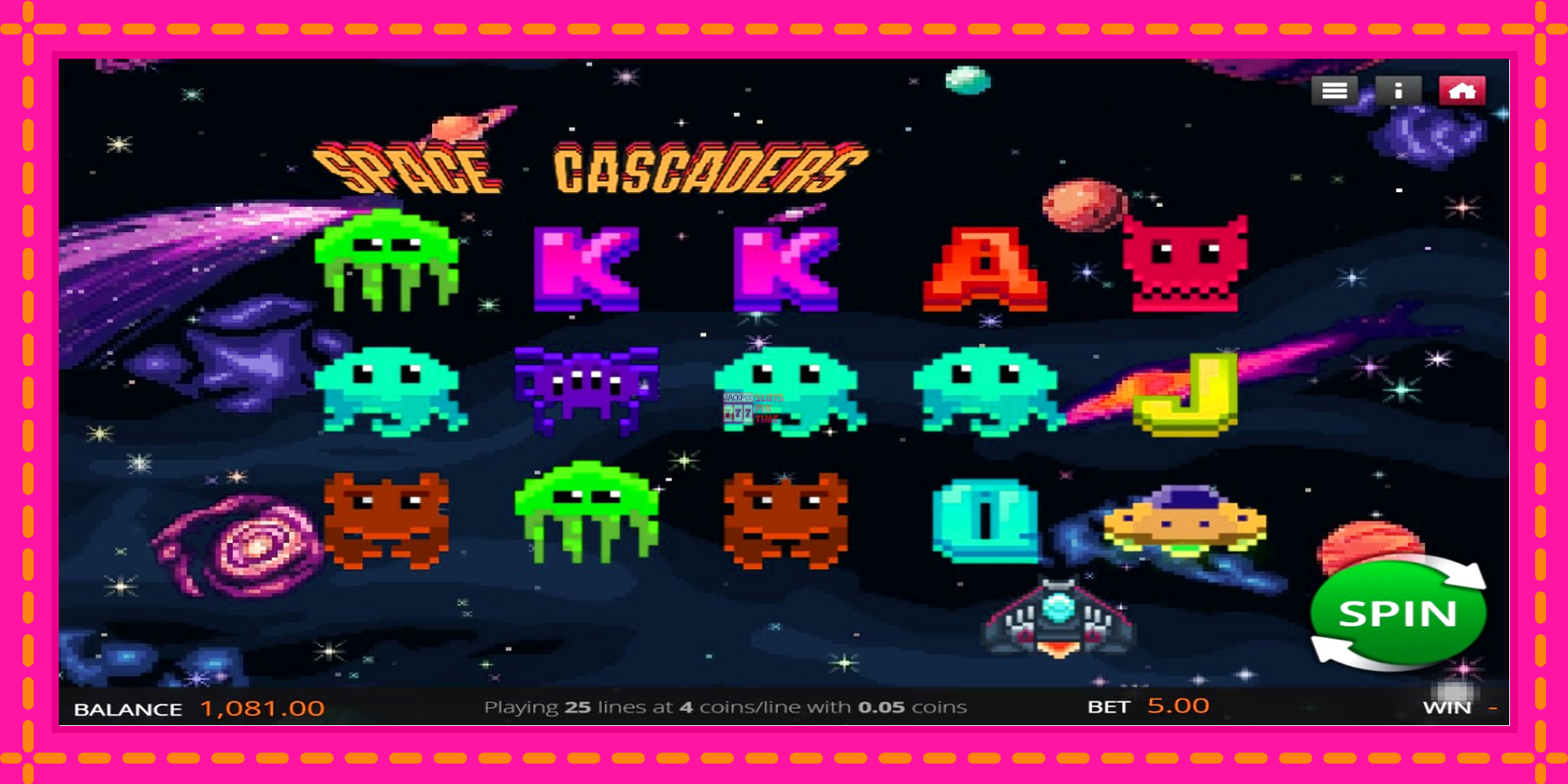 Slot machine Space Cascaders gratuitamente, immagine 1