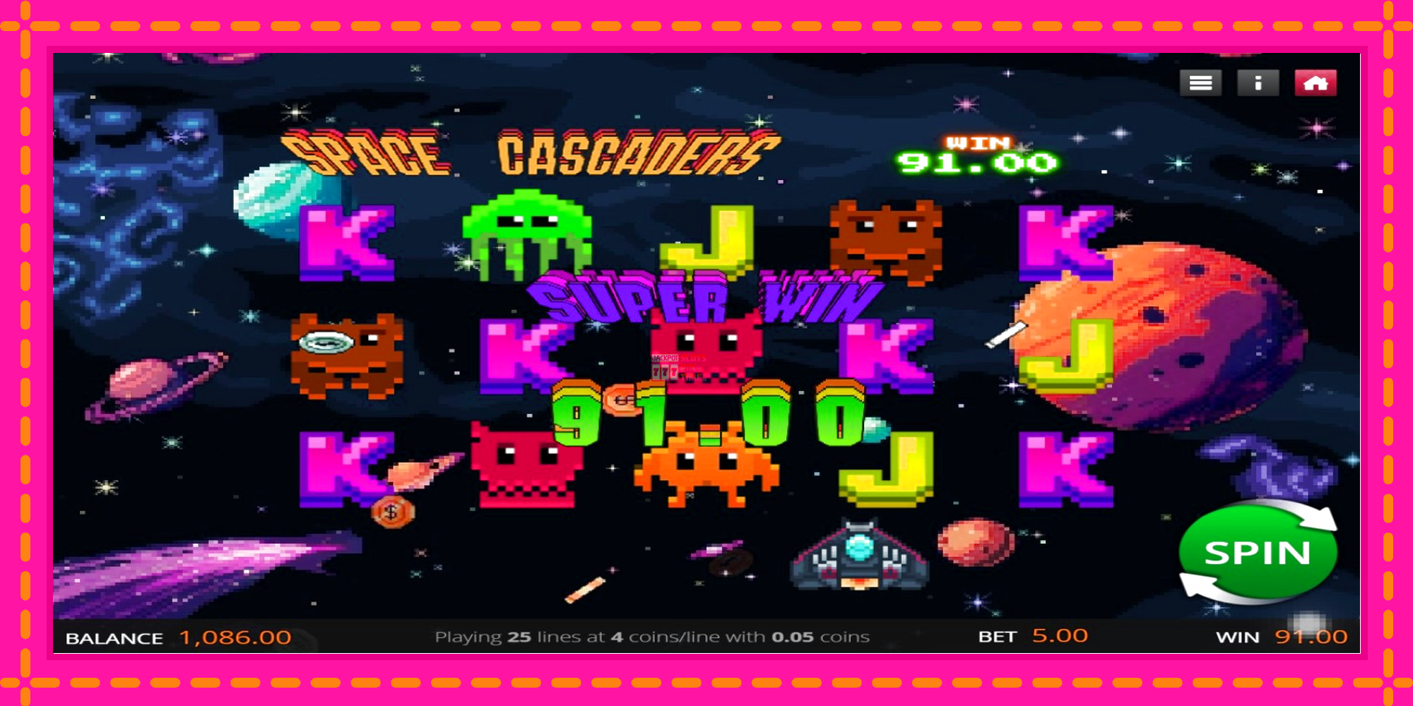 Slot machine Space Cascaders gratuitamente, immagine 2