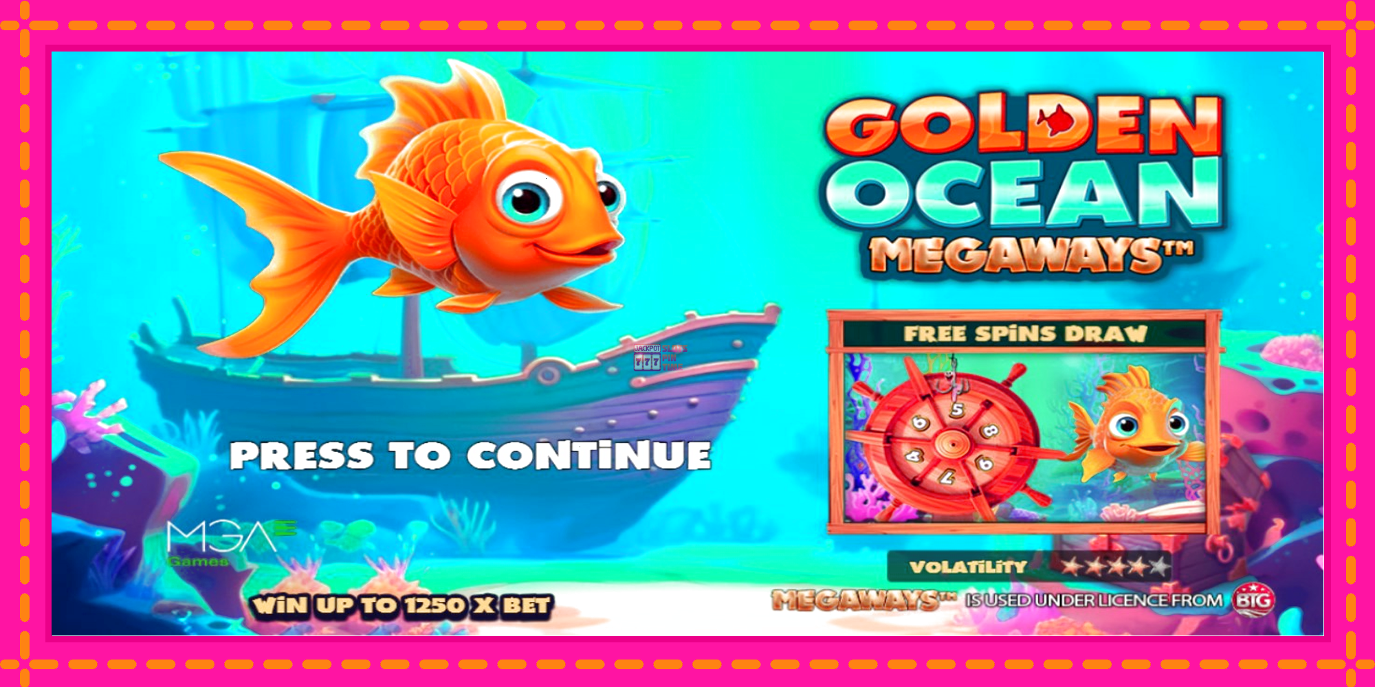 Slot machine Golden Ocean Megaways gratuitamente, immagine 1