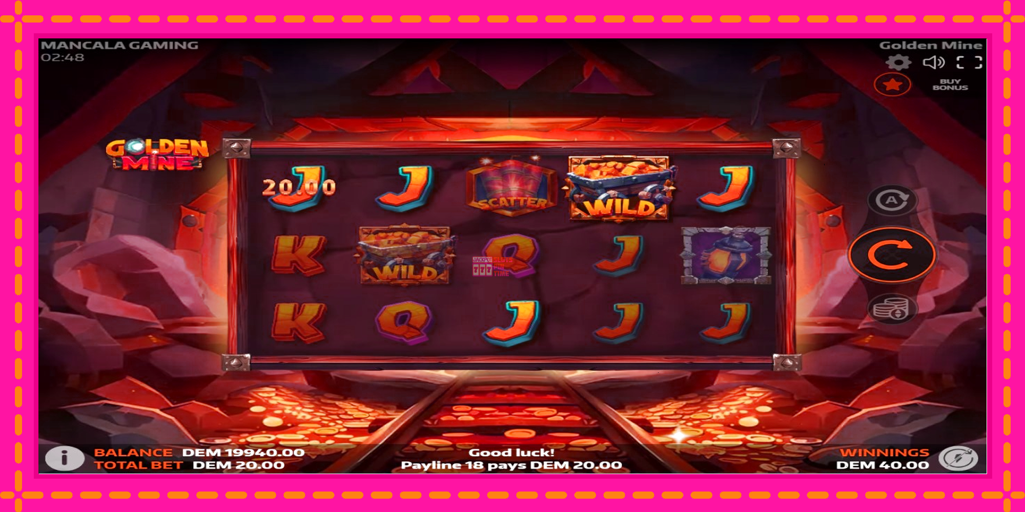 Slot machine Golden Mine gratuitamente, immagine 2