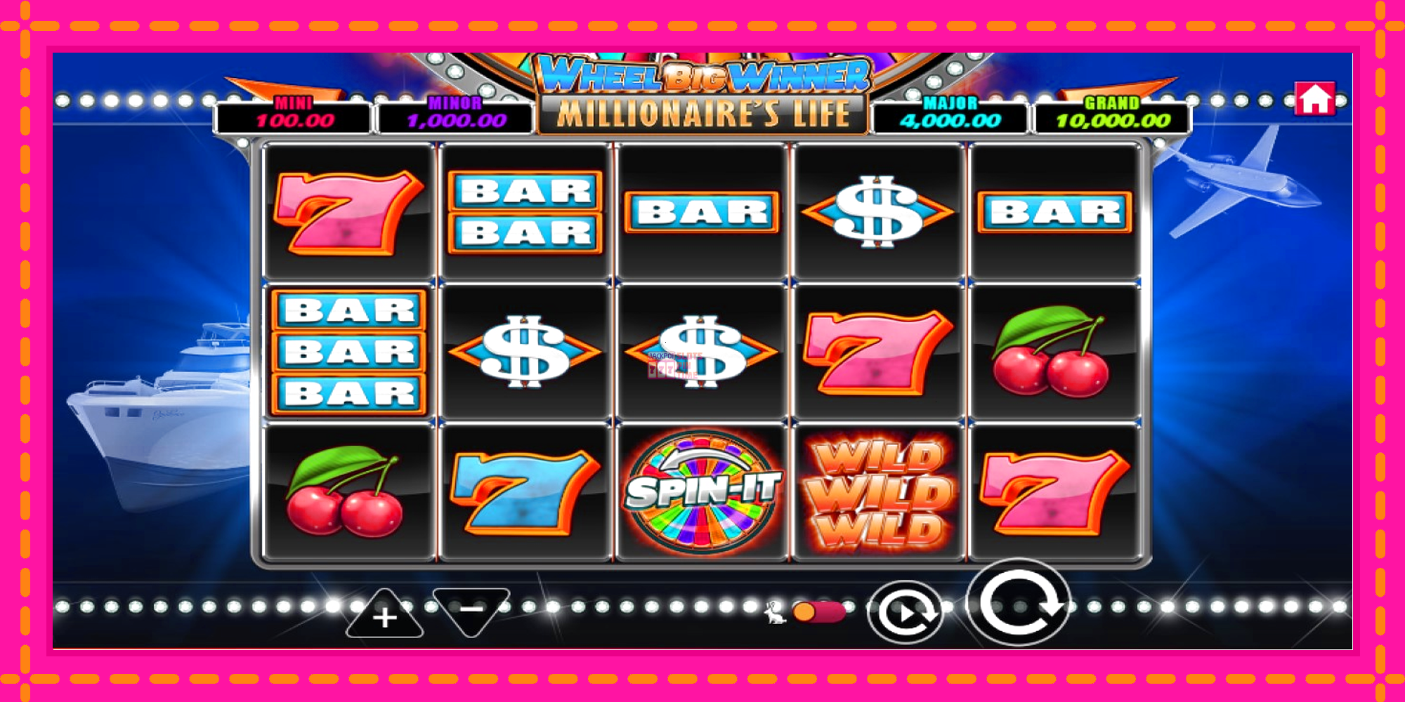 Slot machine Wheel Big Winner Millionaires Life gratuitamente, immagine 2