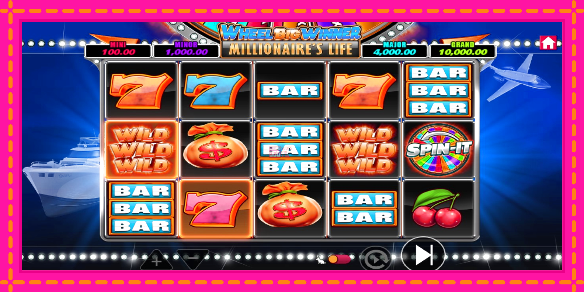 Slot machine Wheel Big Winner Millionaires Life gratuitamente, immagine 5