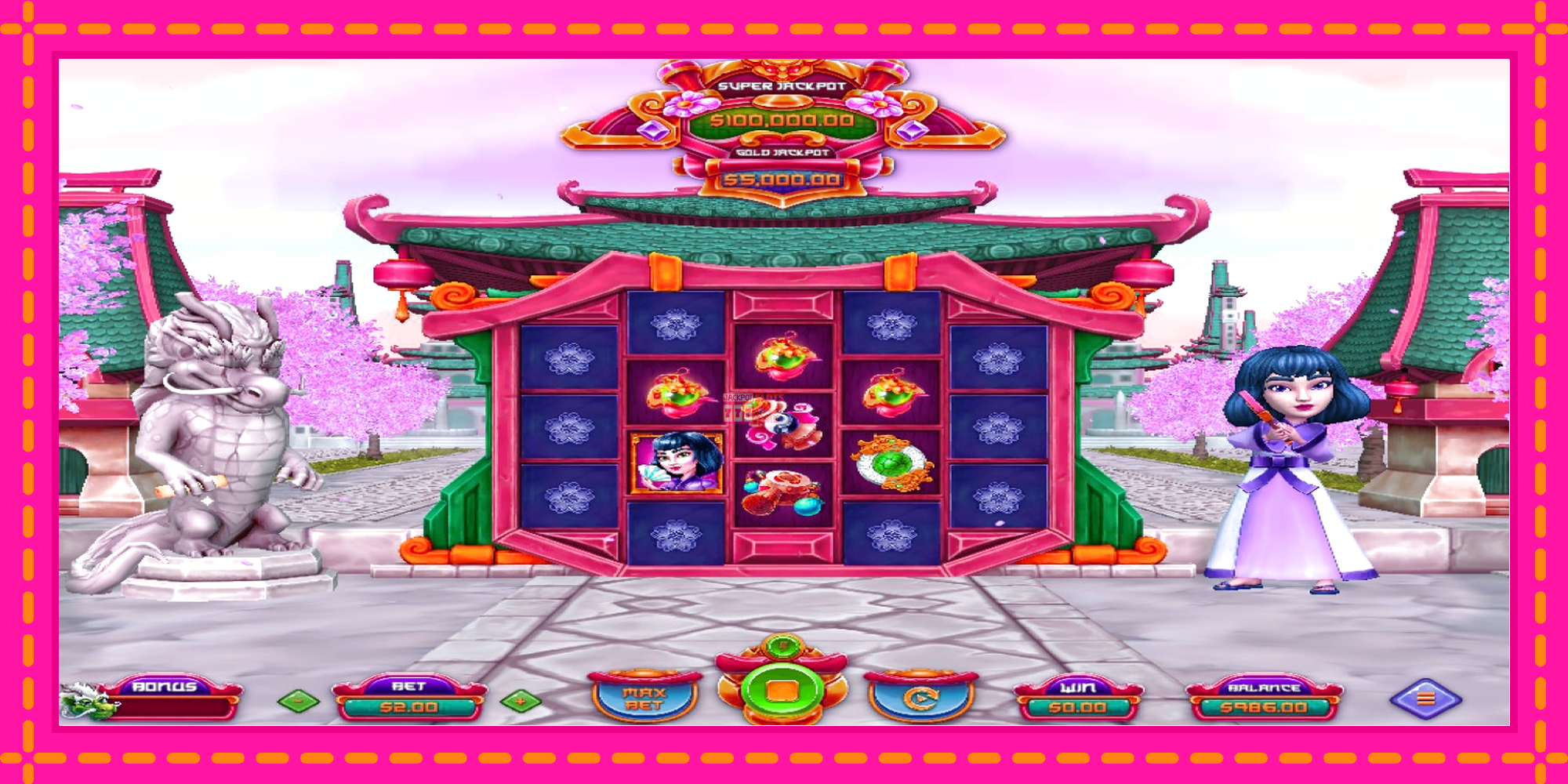 Slot machine Sakuras Dragon gratuitamente, immagine 2