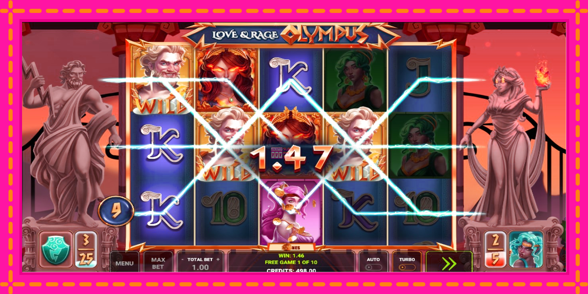 Slot machine Love & Rage Olympus gratuitamente, immagine 3