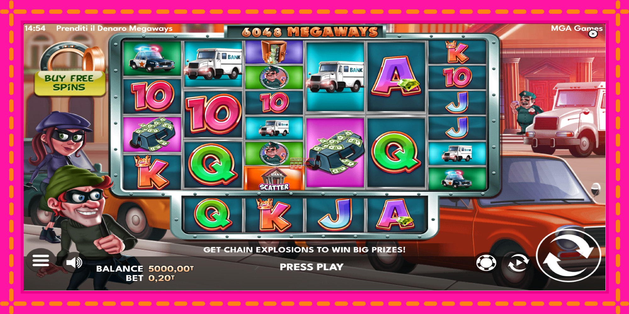 Slot machine Prenditi il Denaro Megaways gratuitamente, immagine 2