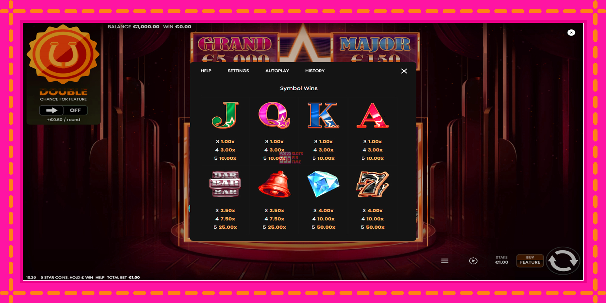 Slot machine 5 Star Coins: Hold & Win gratuitamente, immagine 5