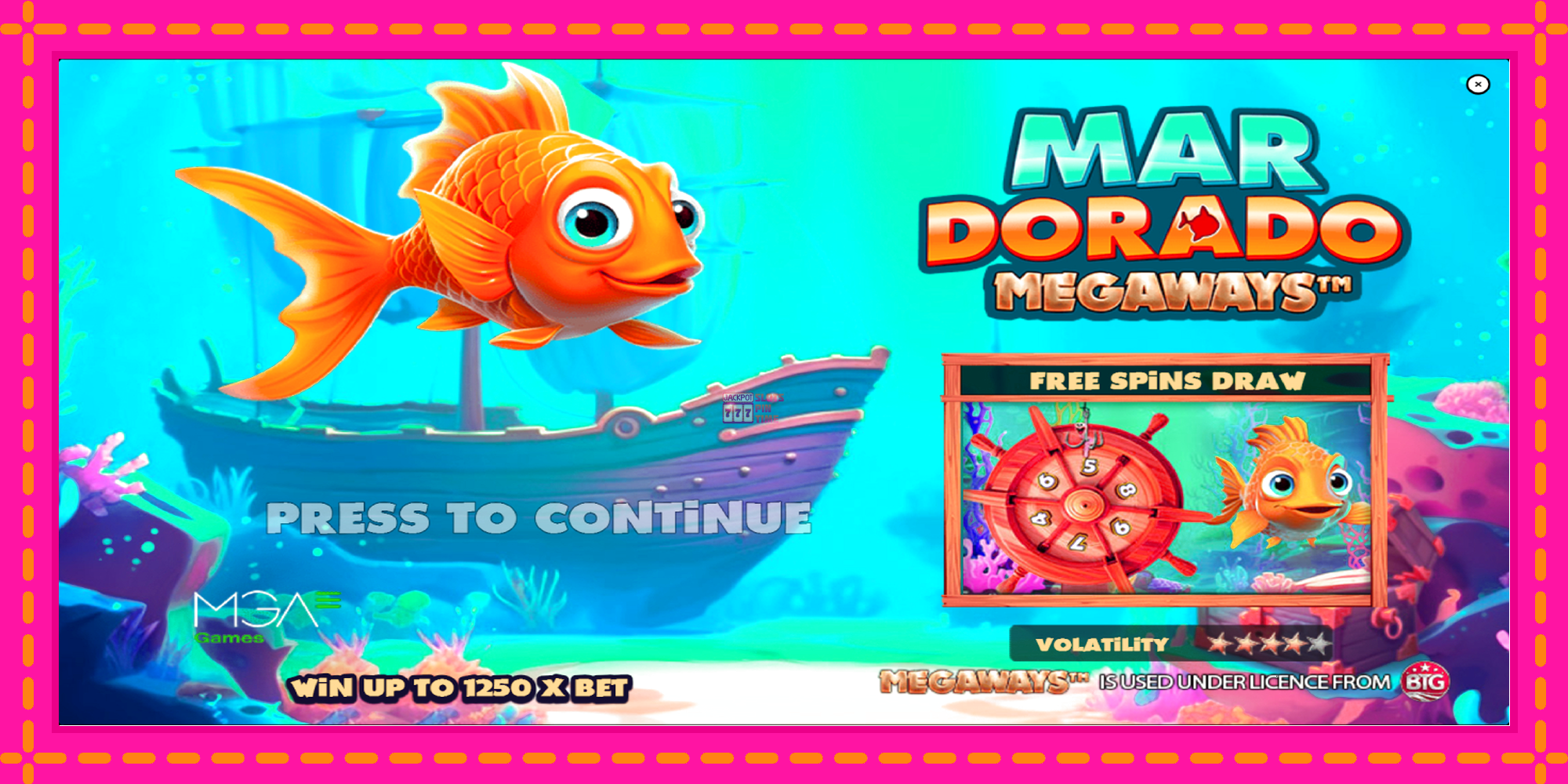 Slot machine Mar Dorado Megaways gratuitamente, immagine 1