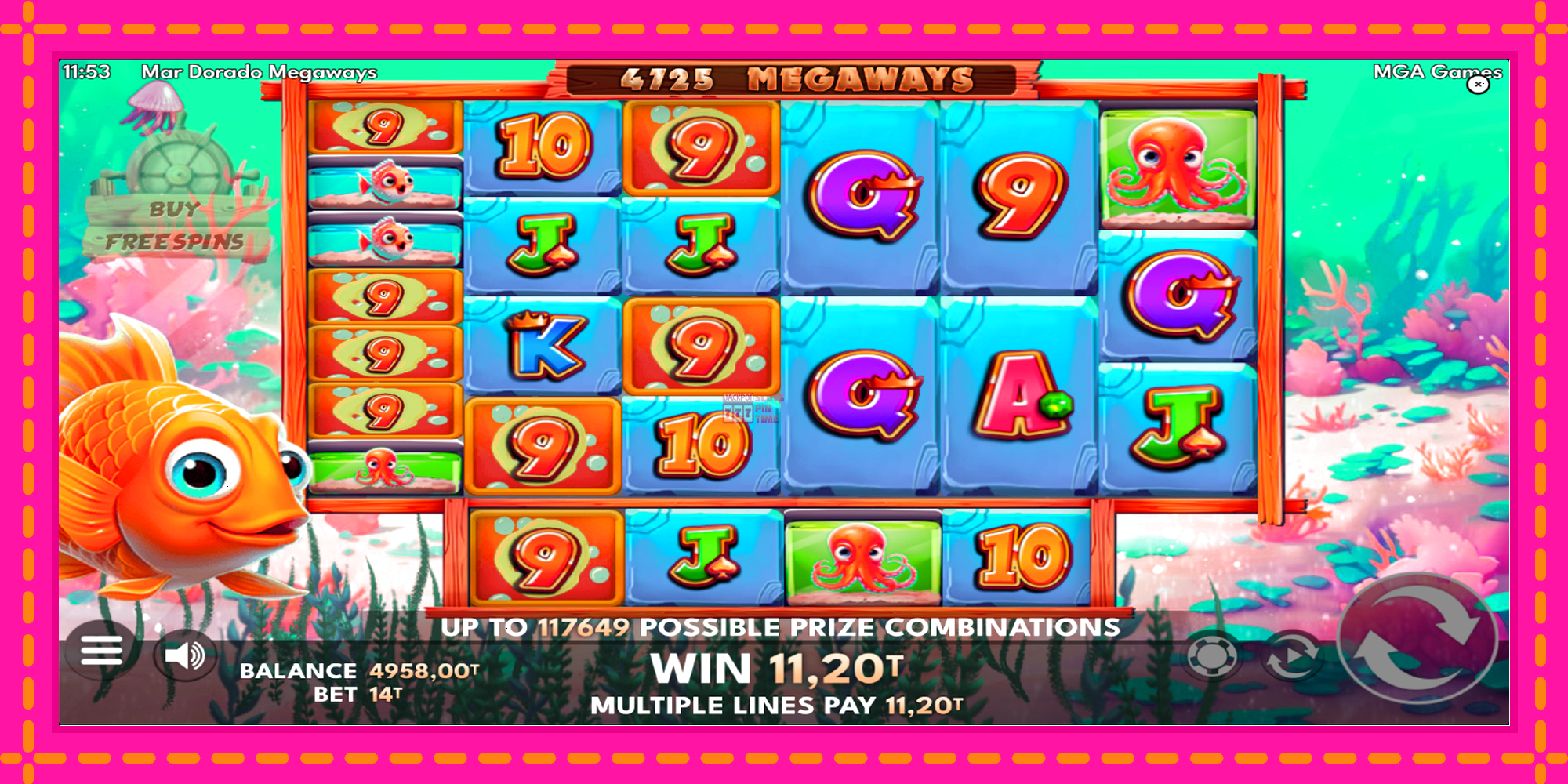 Slot machine Mar Dorado Megaways gratuitamente, immagine 3