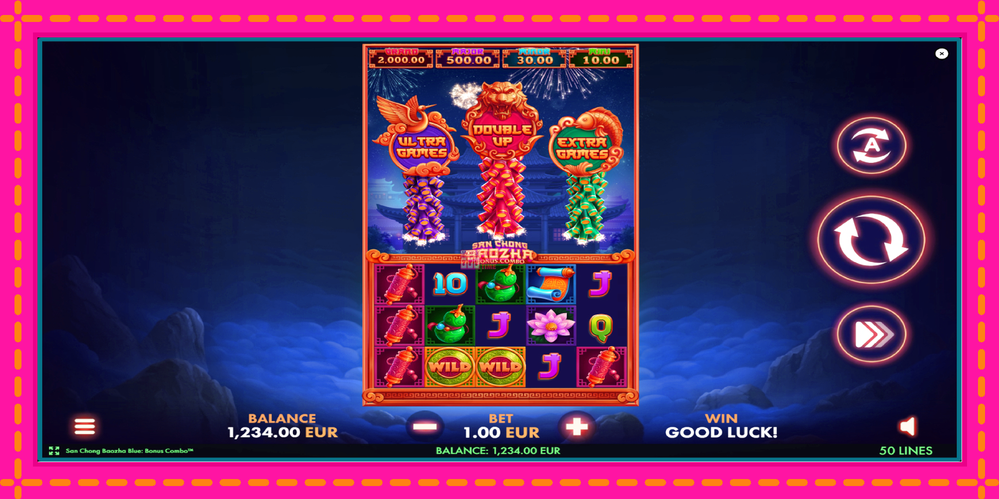 Slot machine San Chong Baozha Blue gratuitamente, immagine 2