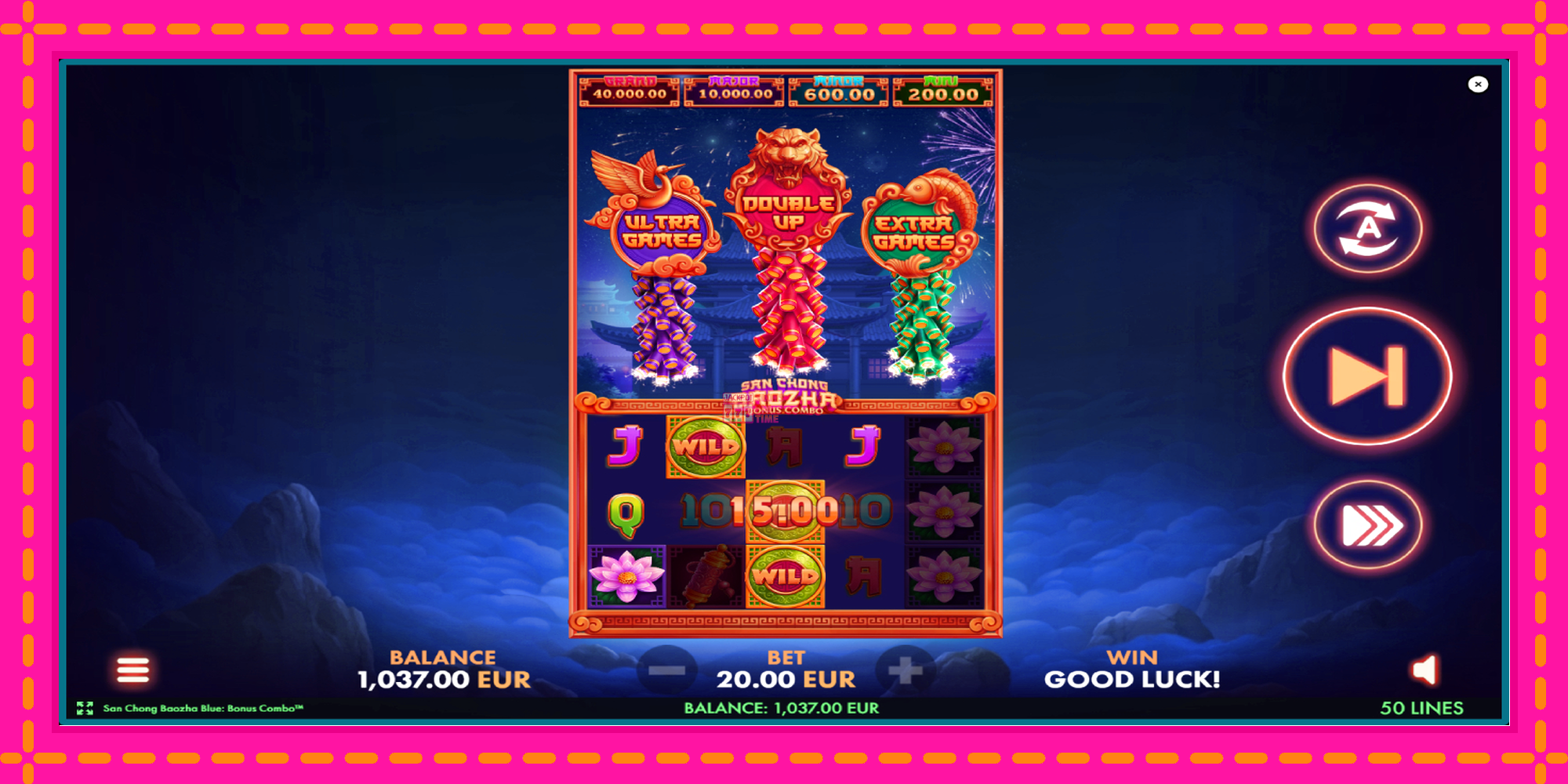 Slot machine San Chong Baozha Blue gratuitamente, immagine 4