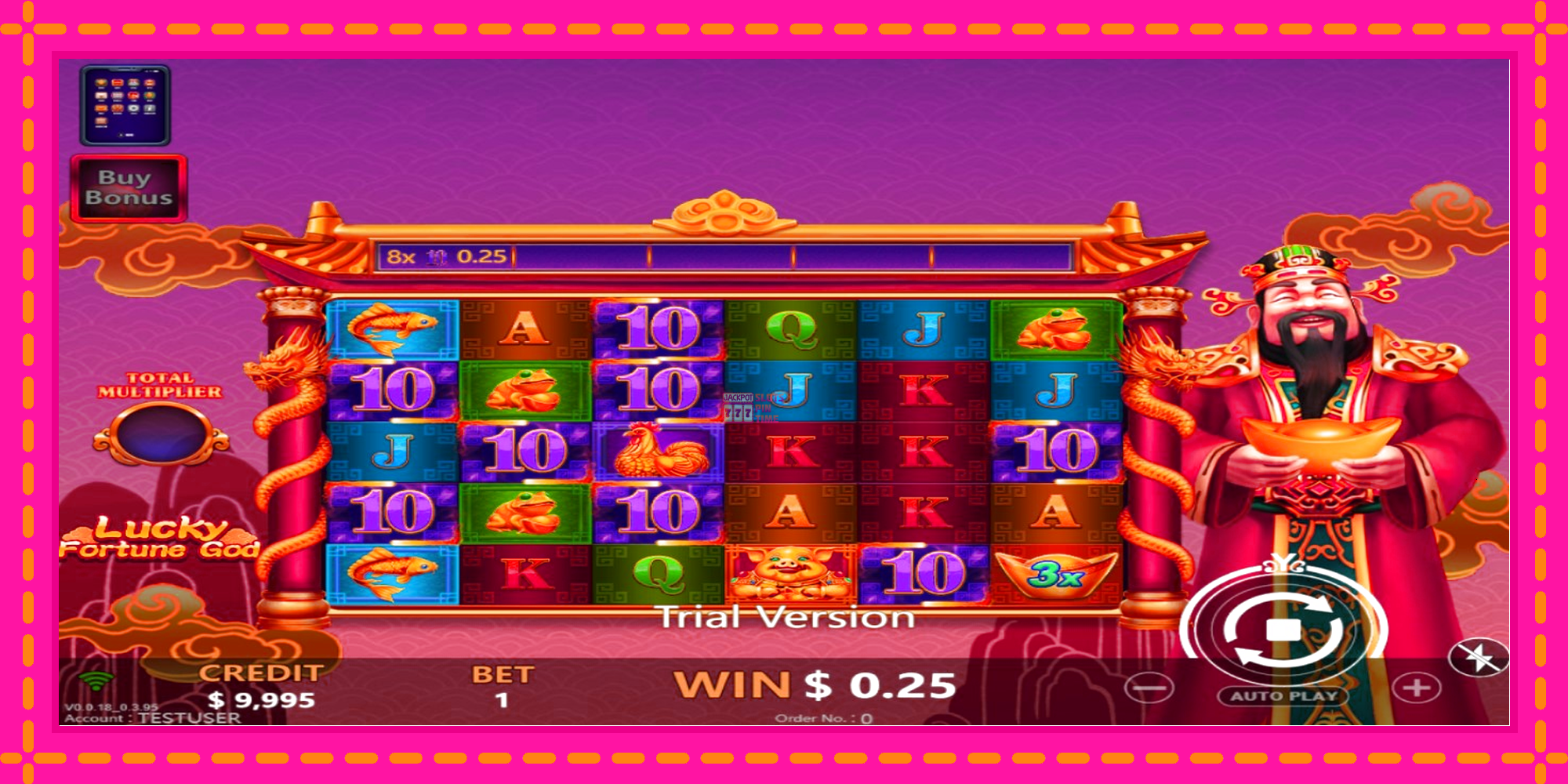 Slot machine Lucky Fortune God gratuitamente, immagine 2