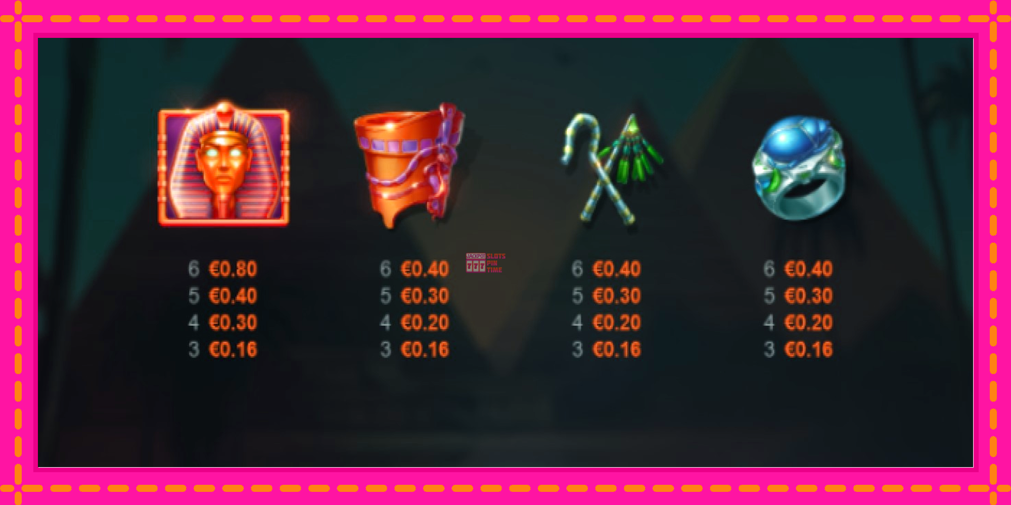 Slot machine Pharaohs Dynasty PrizeMatch gratuitamente, immagine 4