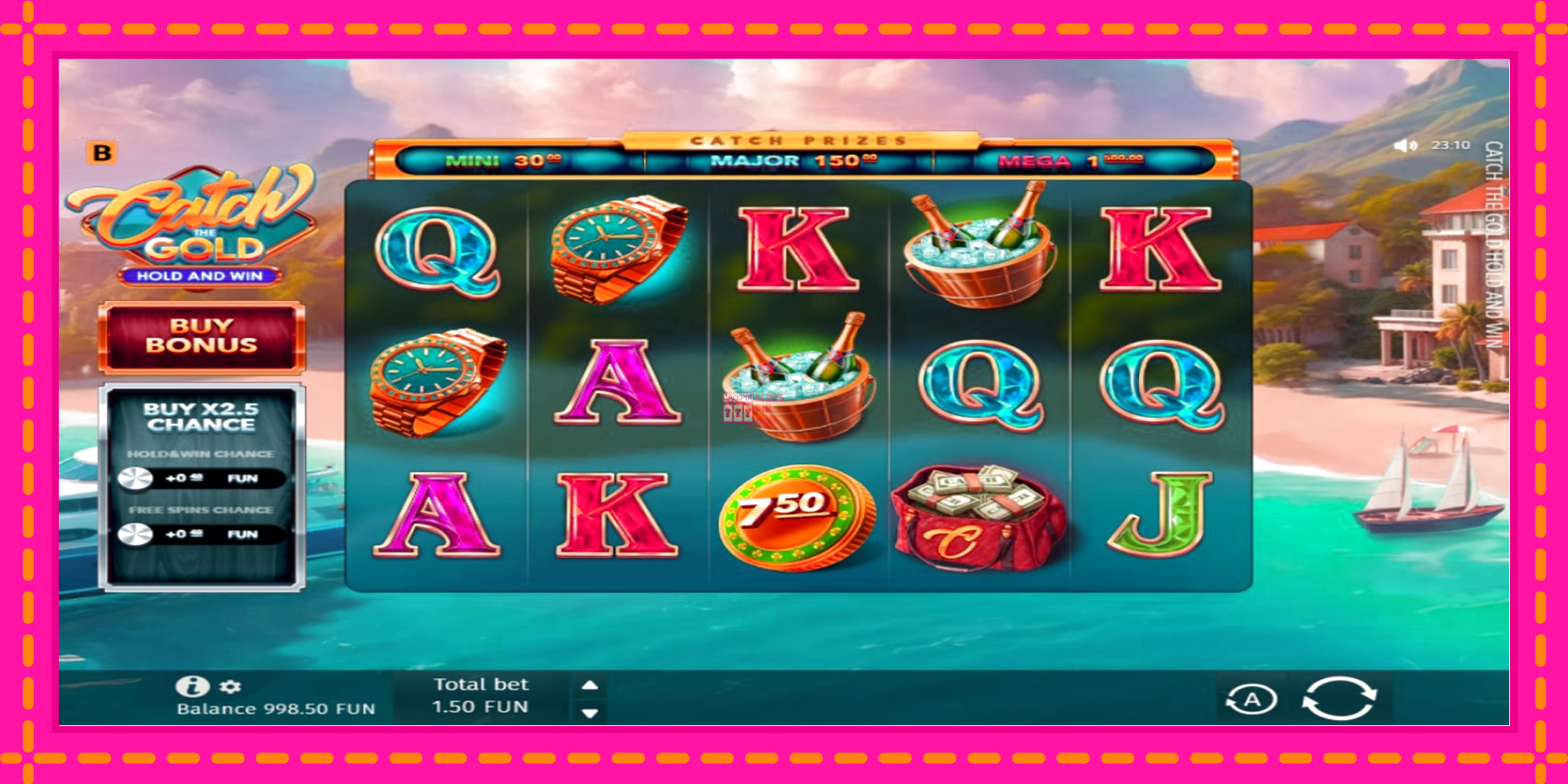 Slot machine Catch The Gold Hold and Win gratuitamente, immagine 2