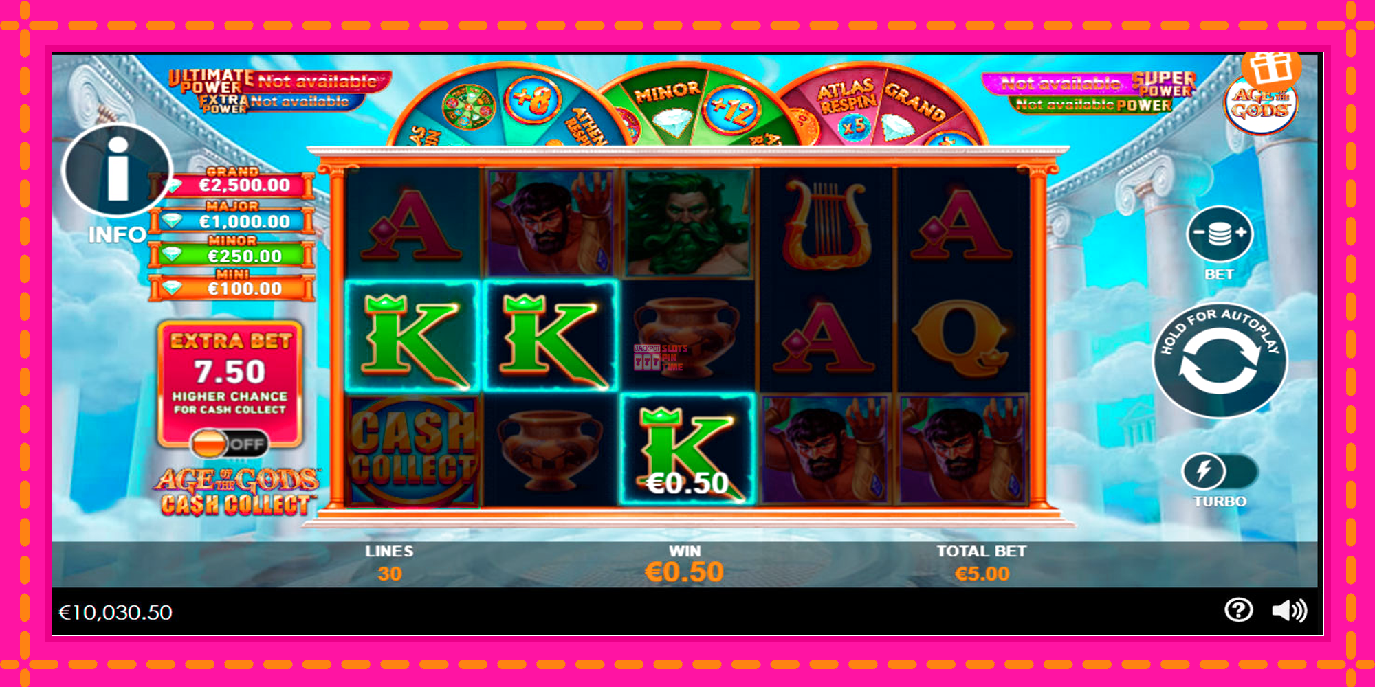 Slot machine Age of the Gods Cash Collect gratuitamente, immagine 2