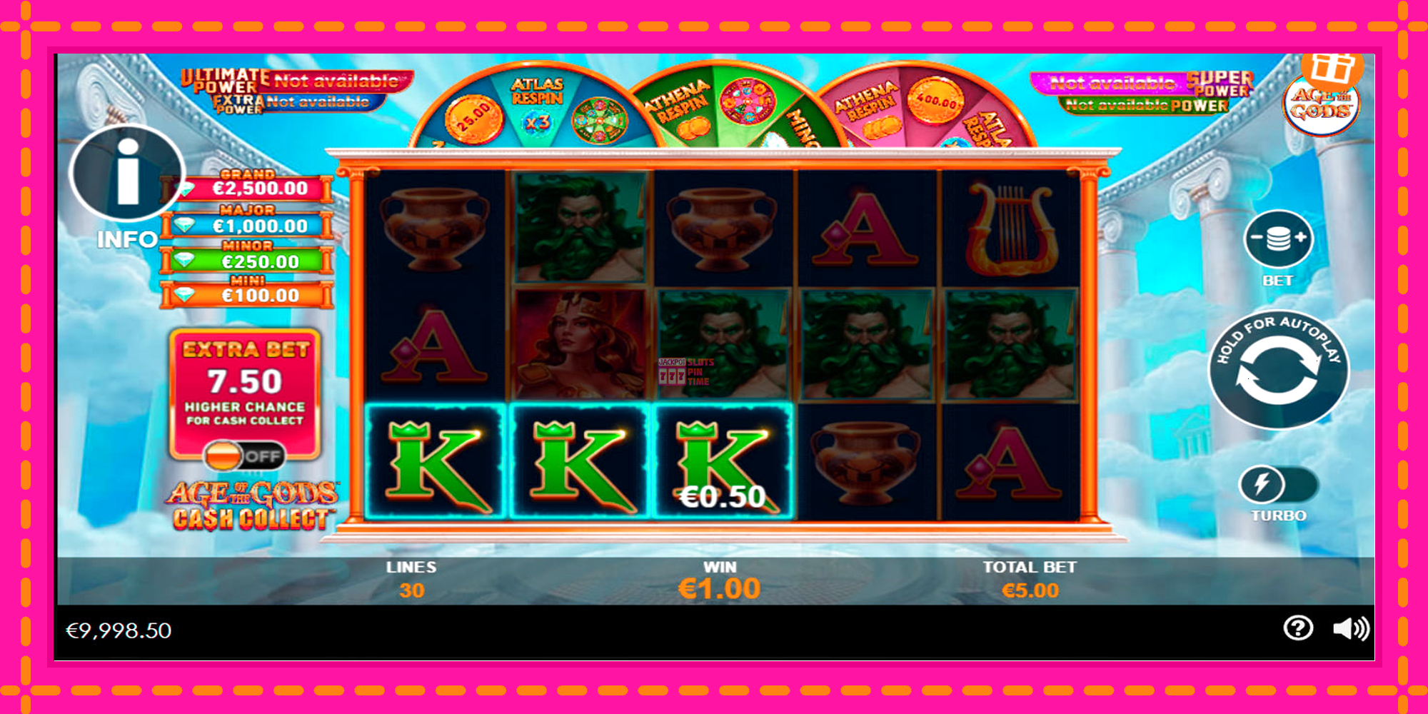 Slot machine Age of the Gods Cash Collect gratuitamente, immagine 4