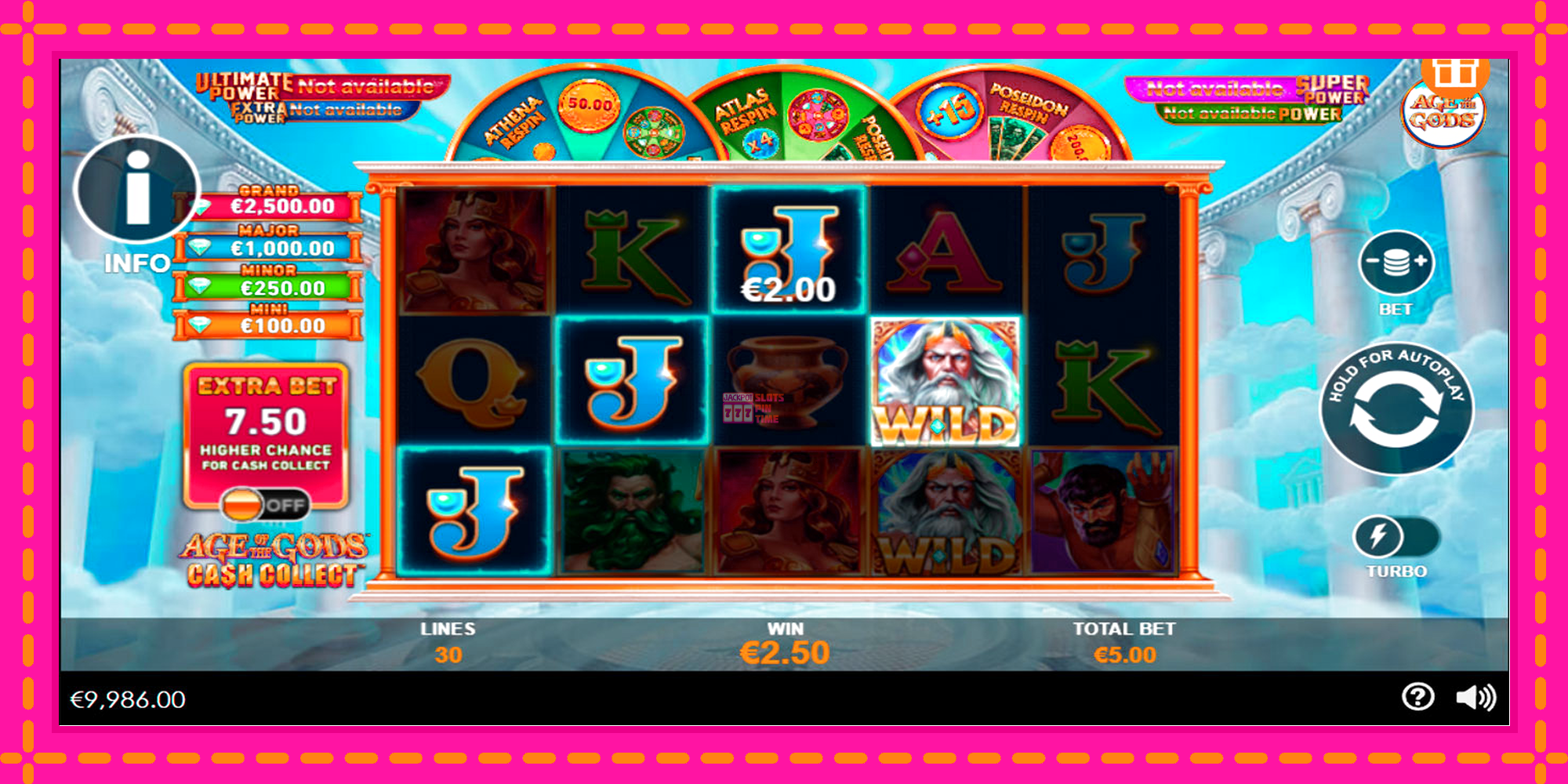 Slot machine Age of the Gods Cash Collect gratuitamente, immagine 5