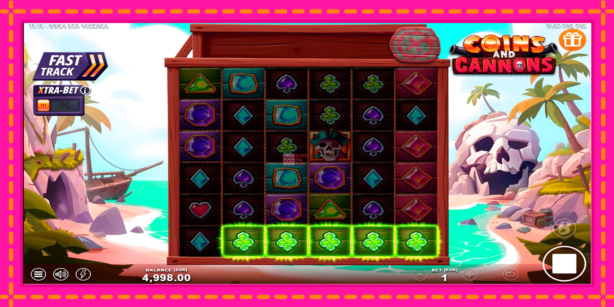 Slot machine Coins and Cannons gratuitamente, immagine 2