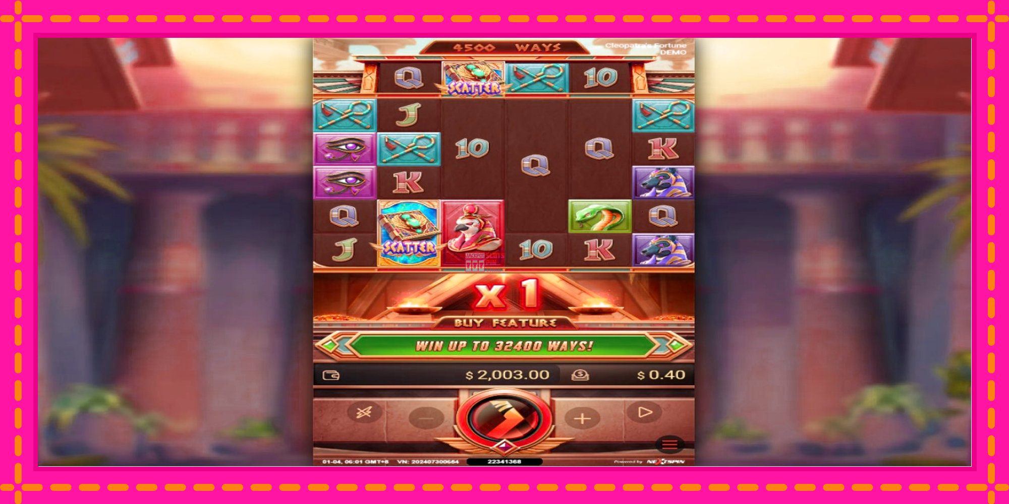 Slot machine Cleopatras Fortune gratuitamente, immagine 2