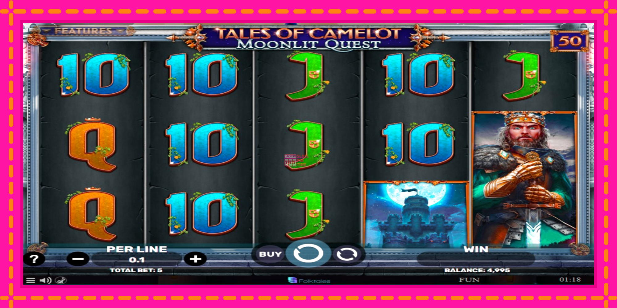 Slot machine Tales of Camelot - Moonlit Quest gratuitamente, immagine 2