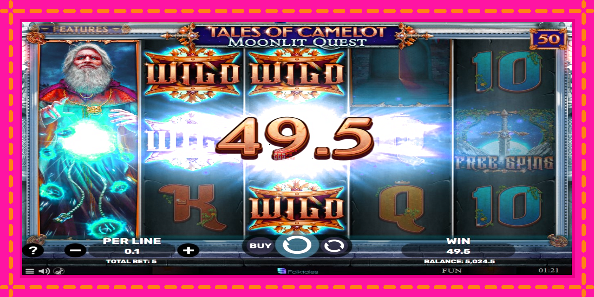 Slot machine Tales of Camelot - Moonlit Quest gratuitamente, immagine 3