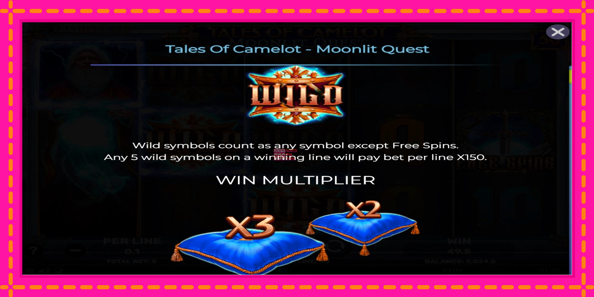 Slot machine Tales of Camelot - Moonlit Quest gratuitamente, immagine 4