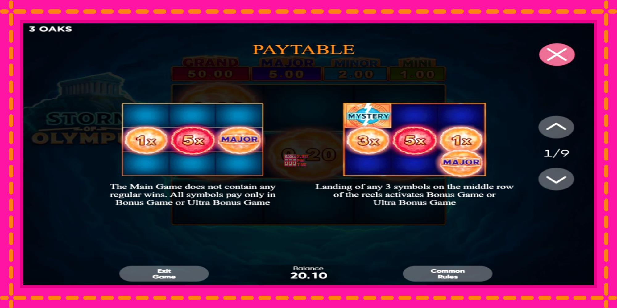 Slot machine Storm of Olympus gratuitamente, immagine 4