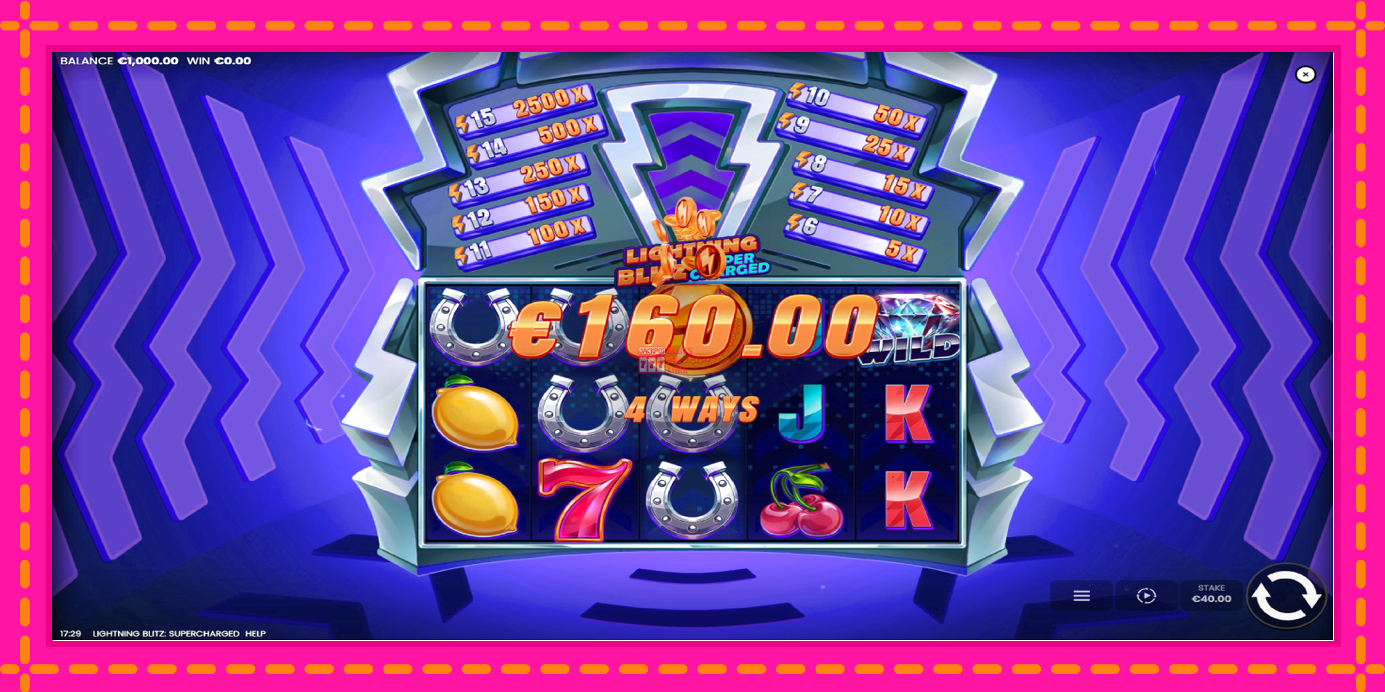 Slot machine Lightning Blitz Supercharged gratuitamente, immagine 3