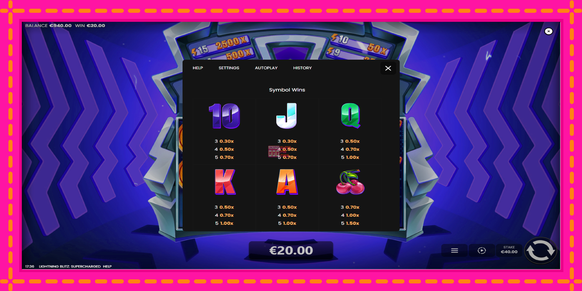 Slot machine Lightning Blitz Supercharged gratuitamente, immagine 5