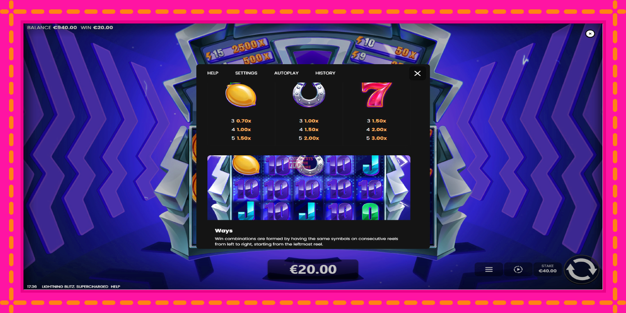 Slot machine Lightning Blitz Supercharged gratuitamente, immagine 6