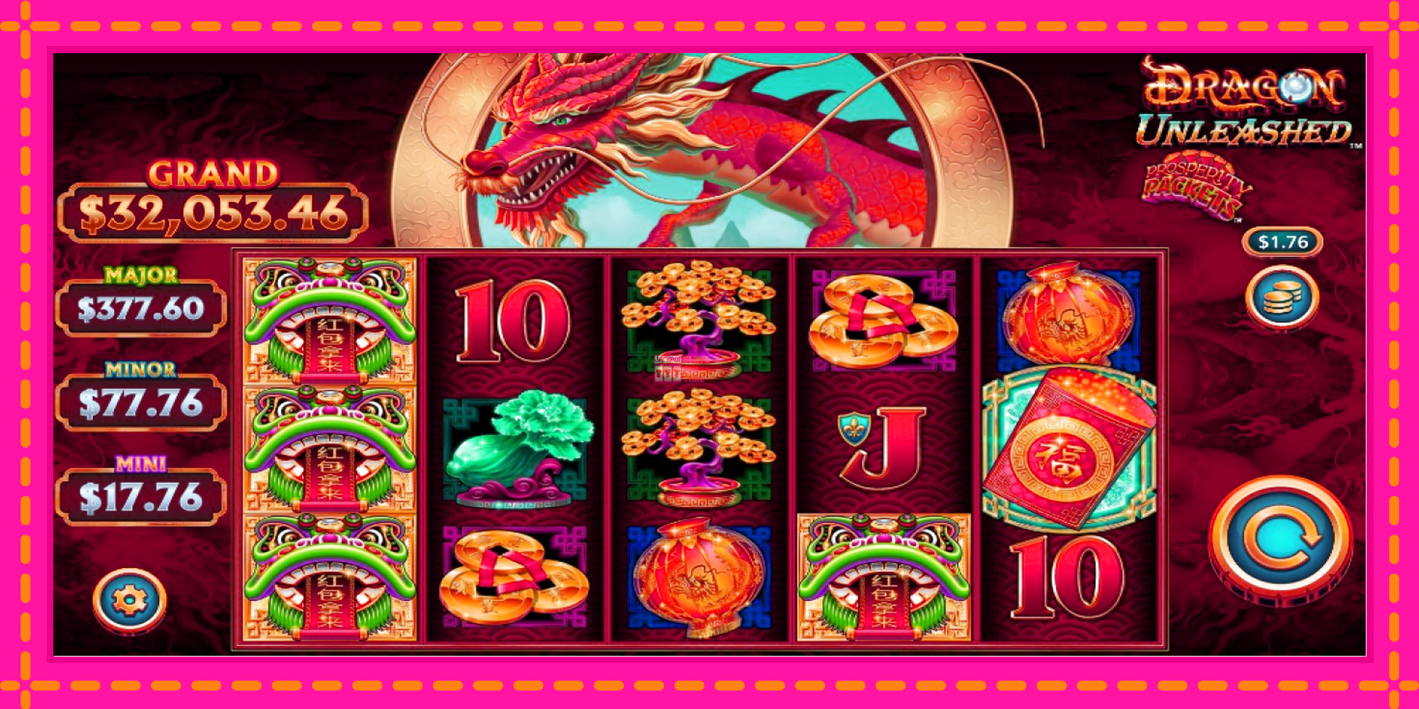 Slot machine Dragon Unleashed - Prosperity Packets gratuitamente, immagine 1