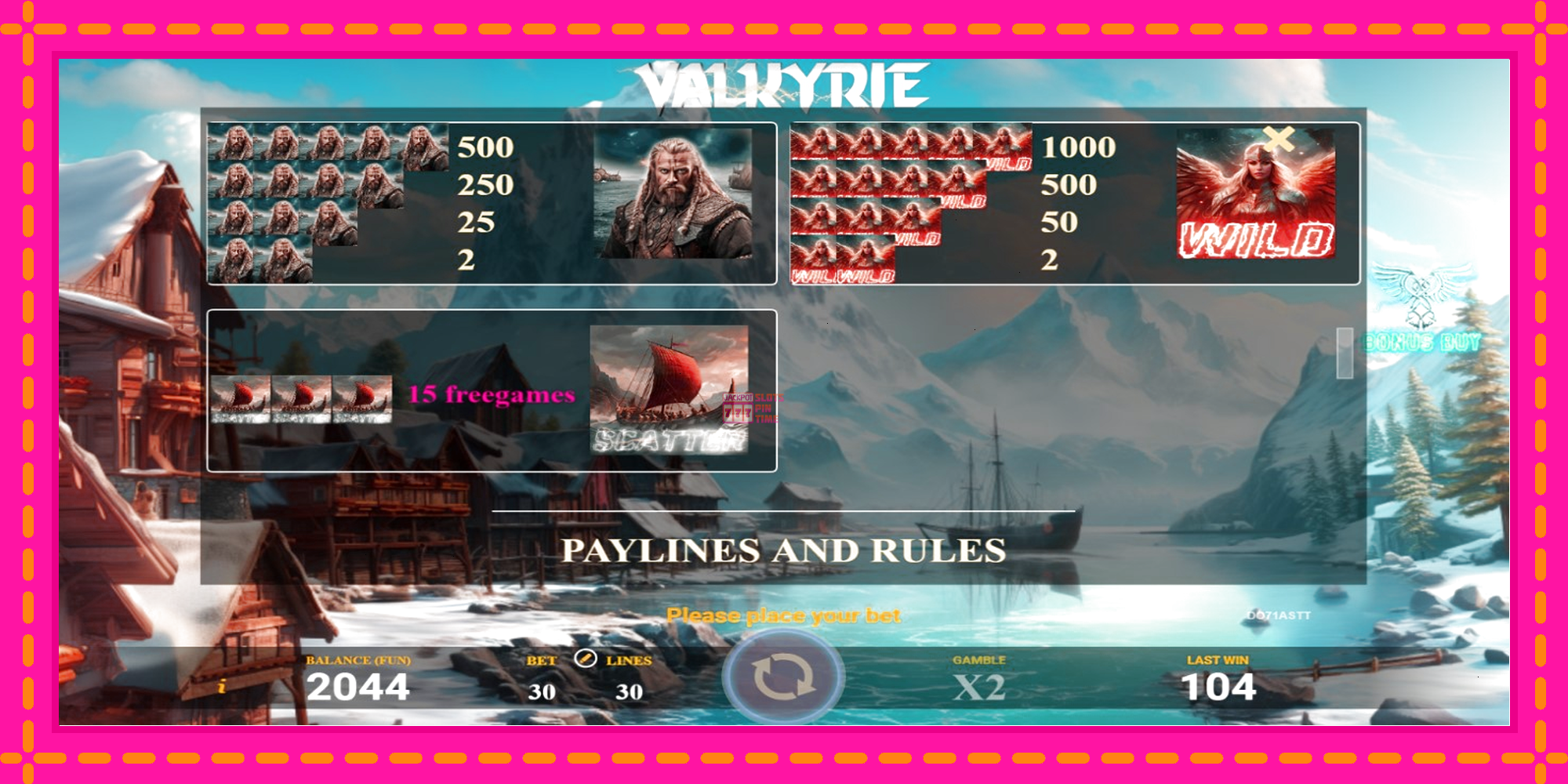 Slot machine Valkyrie gratuitamente, immagine 5