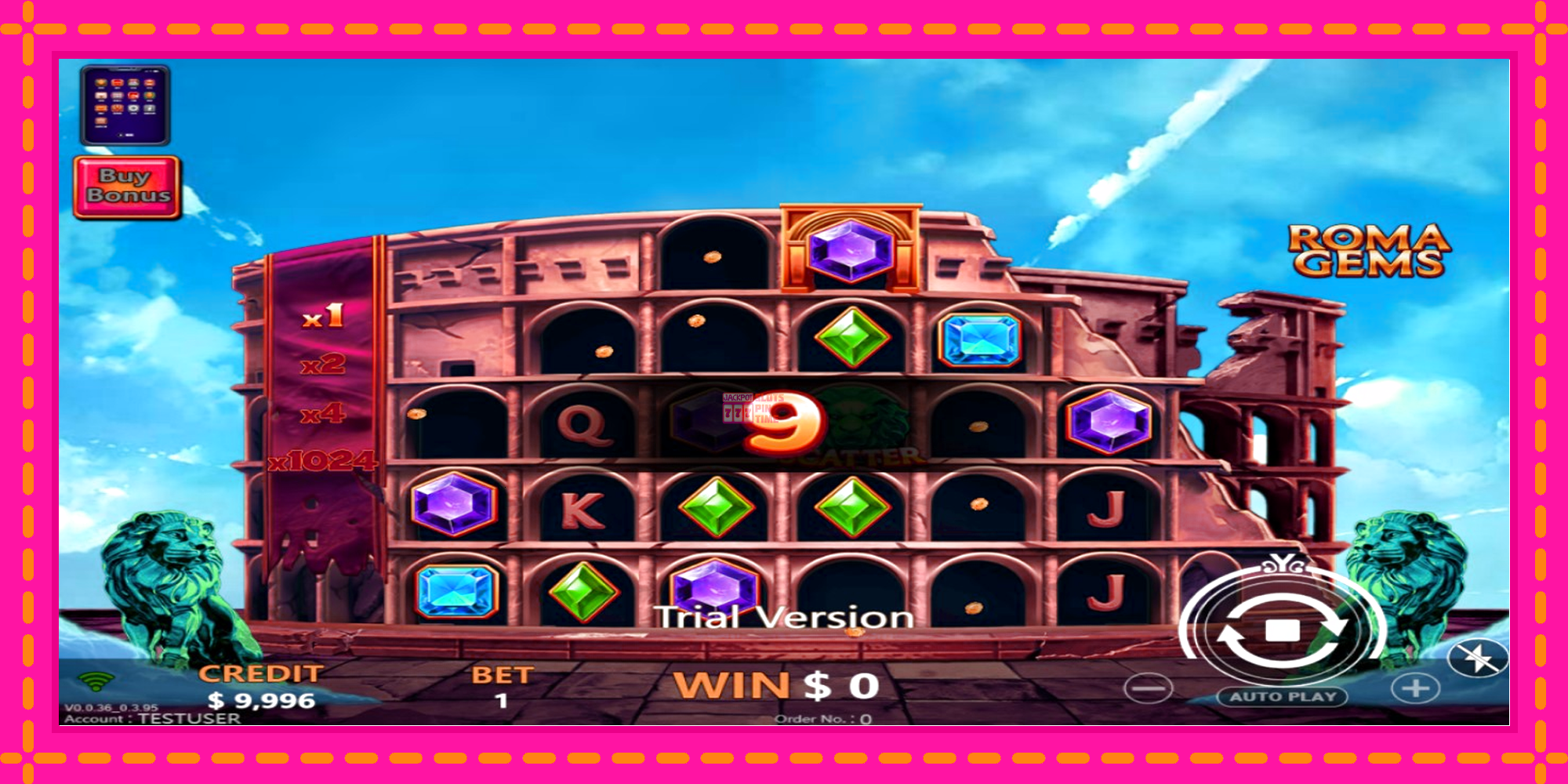 Slot machine Roma Gems gratuitamente, immagine 2