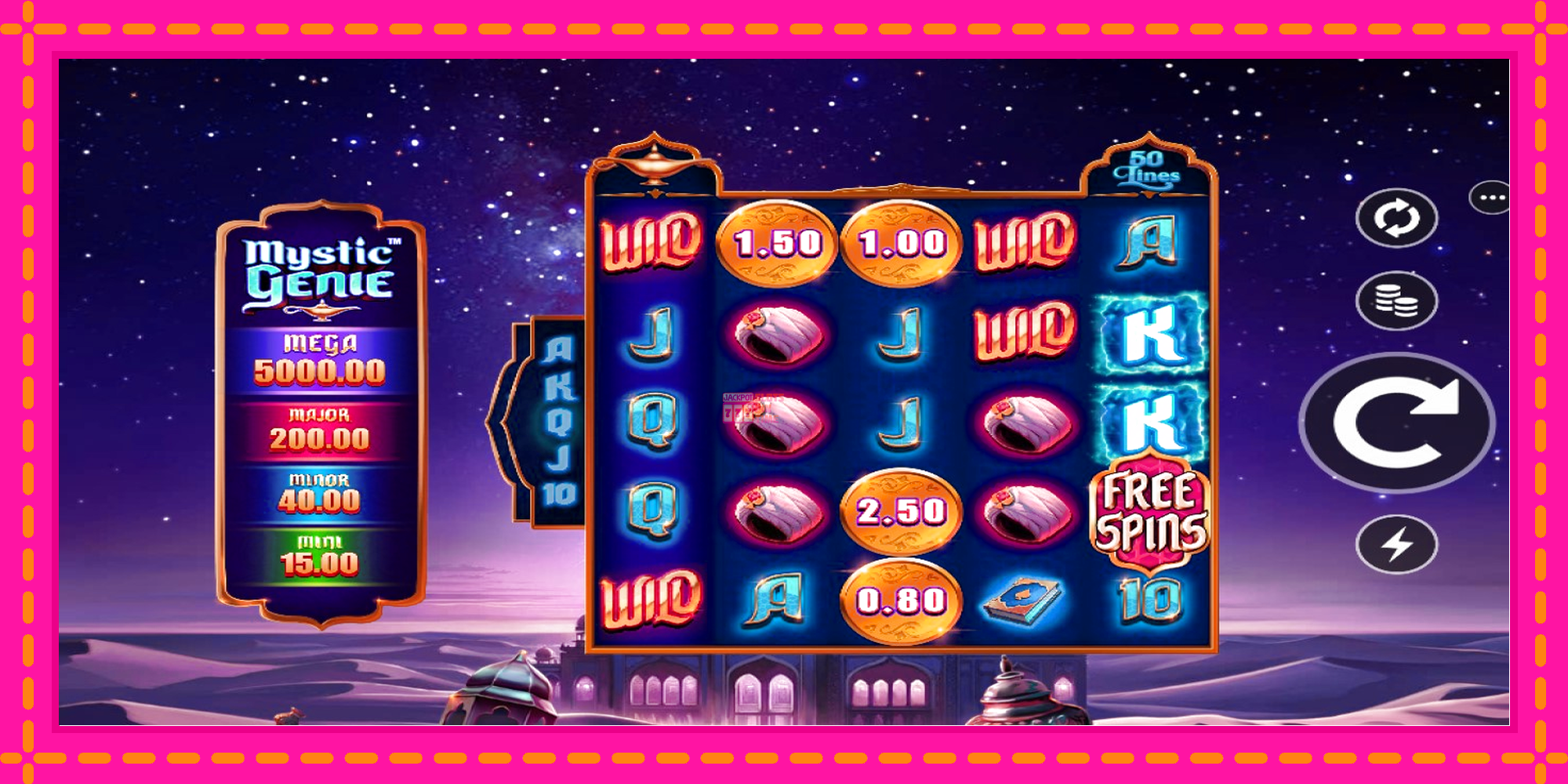 Slot machine Mystic Genie gratuitamente, immagine 2