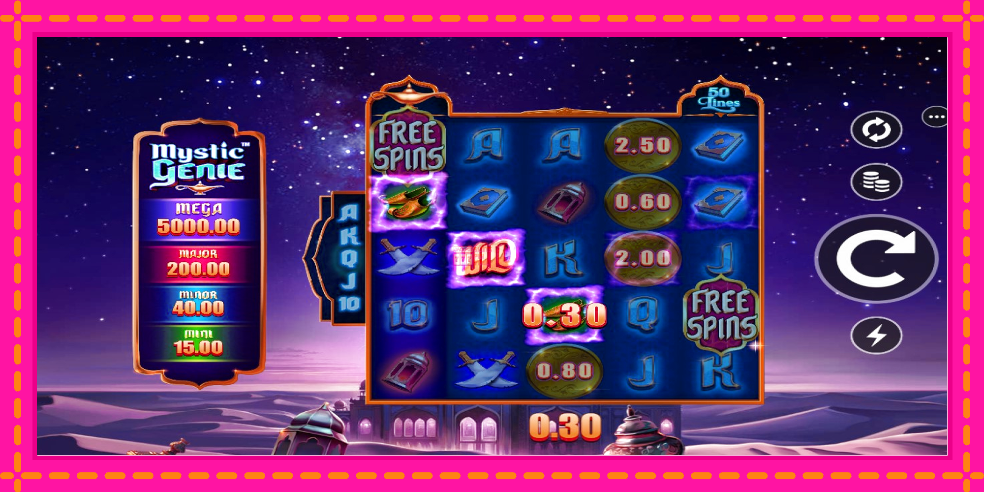 Slot machine Mystic Genie gratuitamente, immagine 4