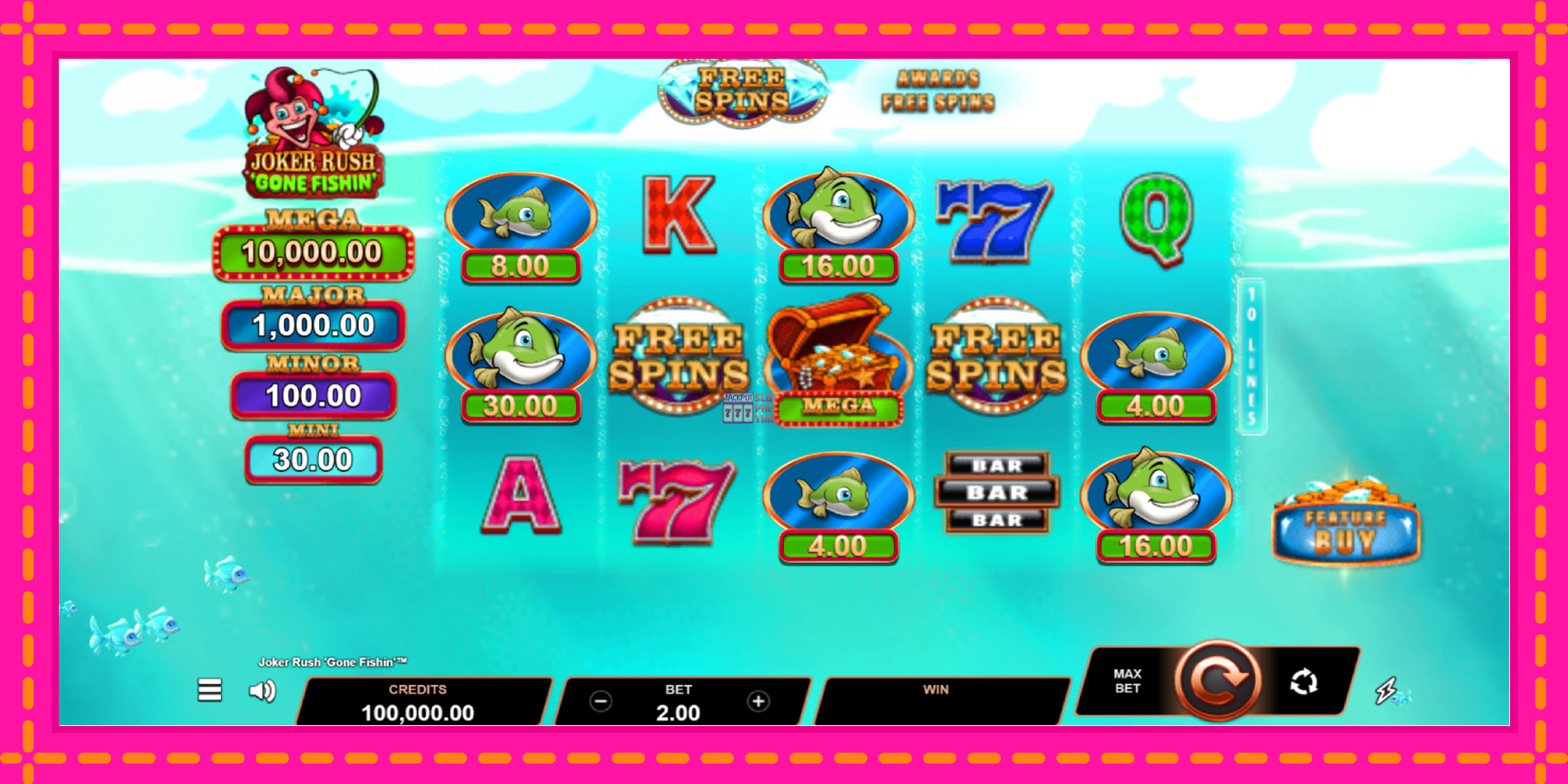 Slot machine Joker Rush Gone Fishin gratuitamente, immagine 1