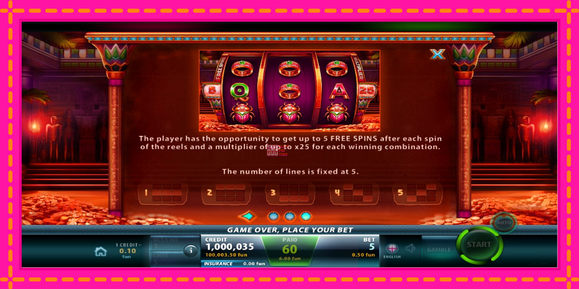 Slot machine Anubis Spell gratuitamente, immagine 5